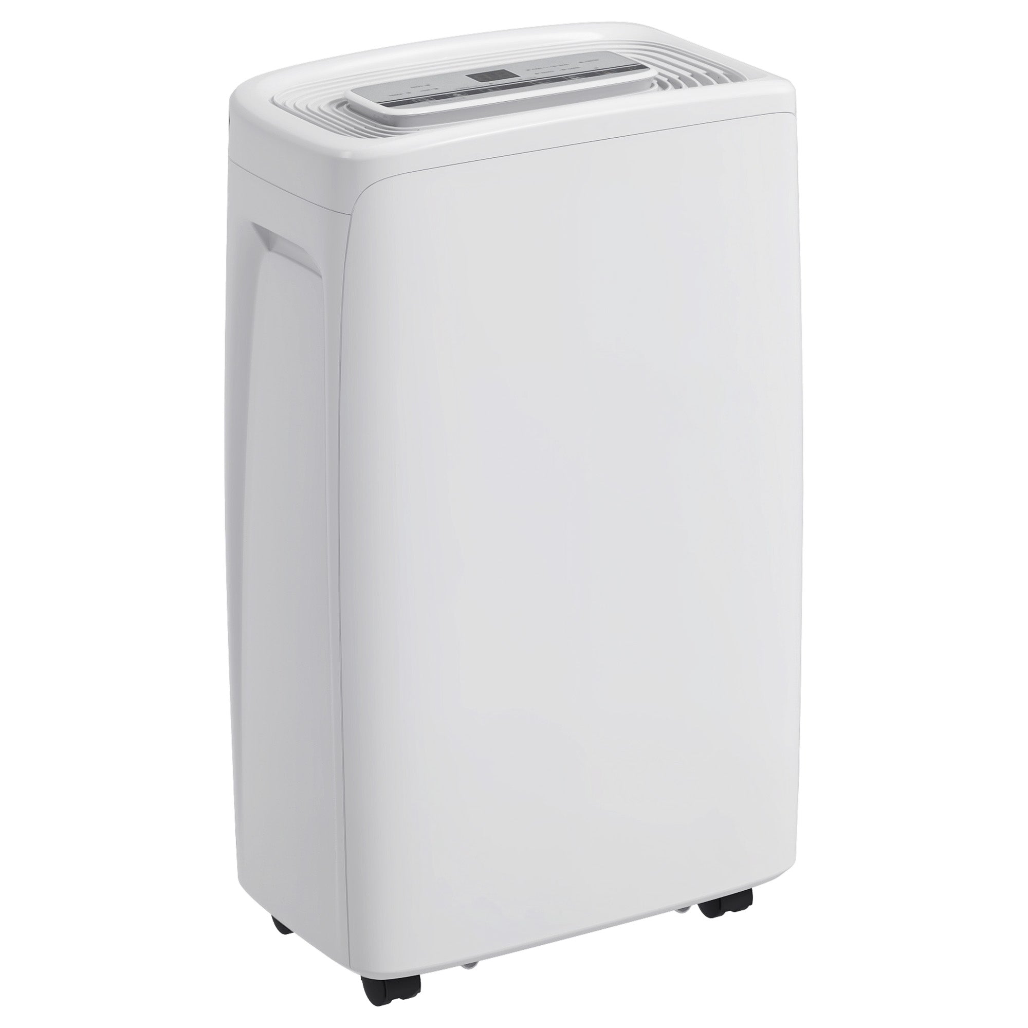 Electric Dehumidifier 12L/Day Water Tank 1.5L Silent Dehumidifier with 4 Modes 2 Speeds Wheels LED Display Timer for 10-25 m² White