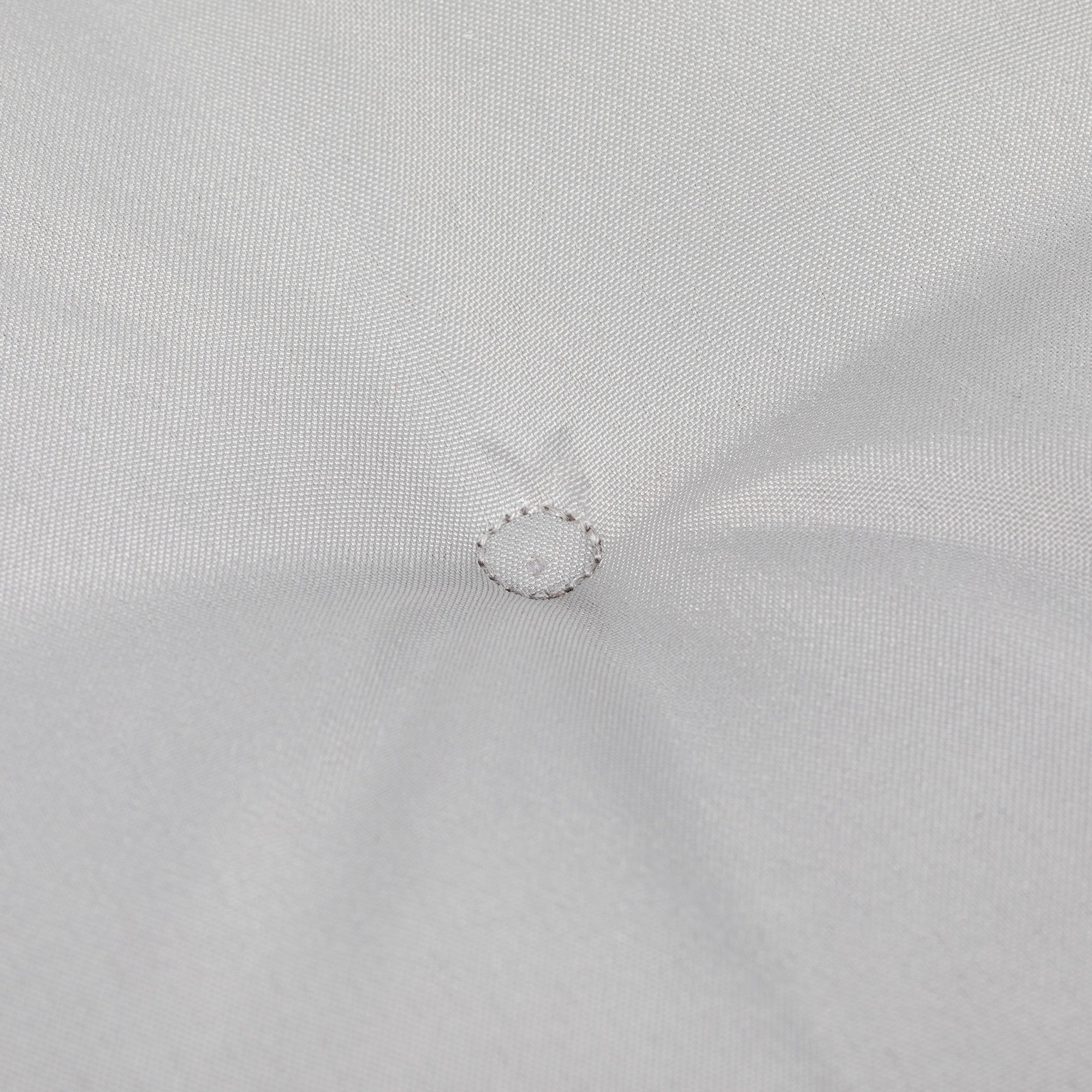 Set of 4 Padded Garden Chair Cushions Outdoor Seat Cushions 4 cm Padding Polyester Fabric 43L x 41W cm Light Grey