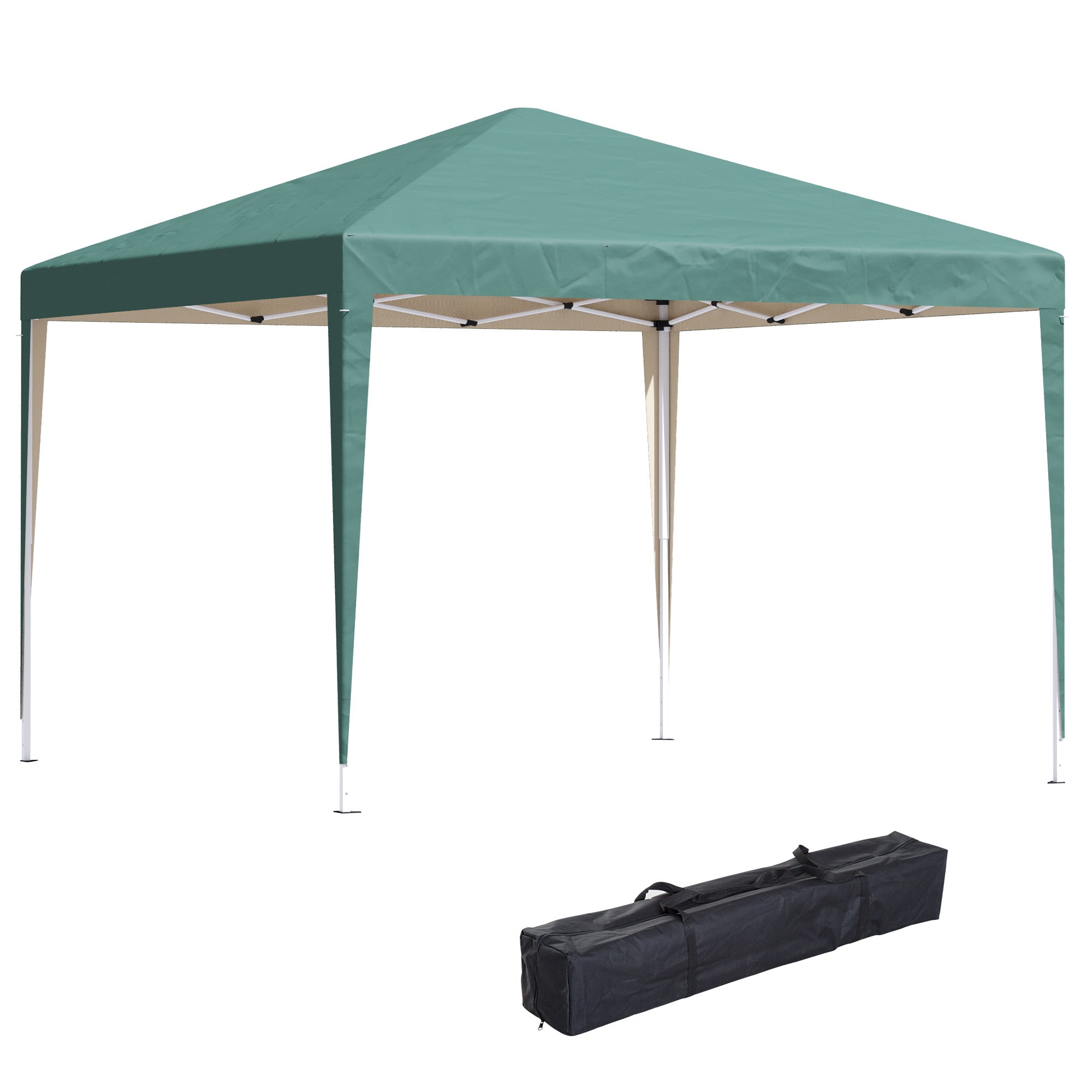 Pavilion approx. 3x3m, water repellent Stable Winterproof Pop-up Foldable Pavilion, UV Protection, Foldable Party Tent Garden Tent with Bag, Garden Pavilion for Camping Garden, Green