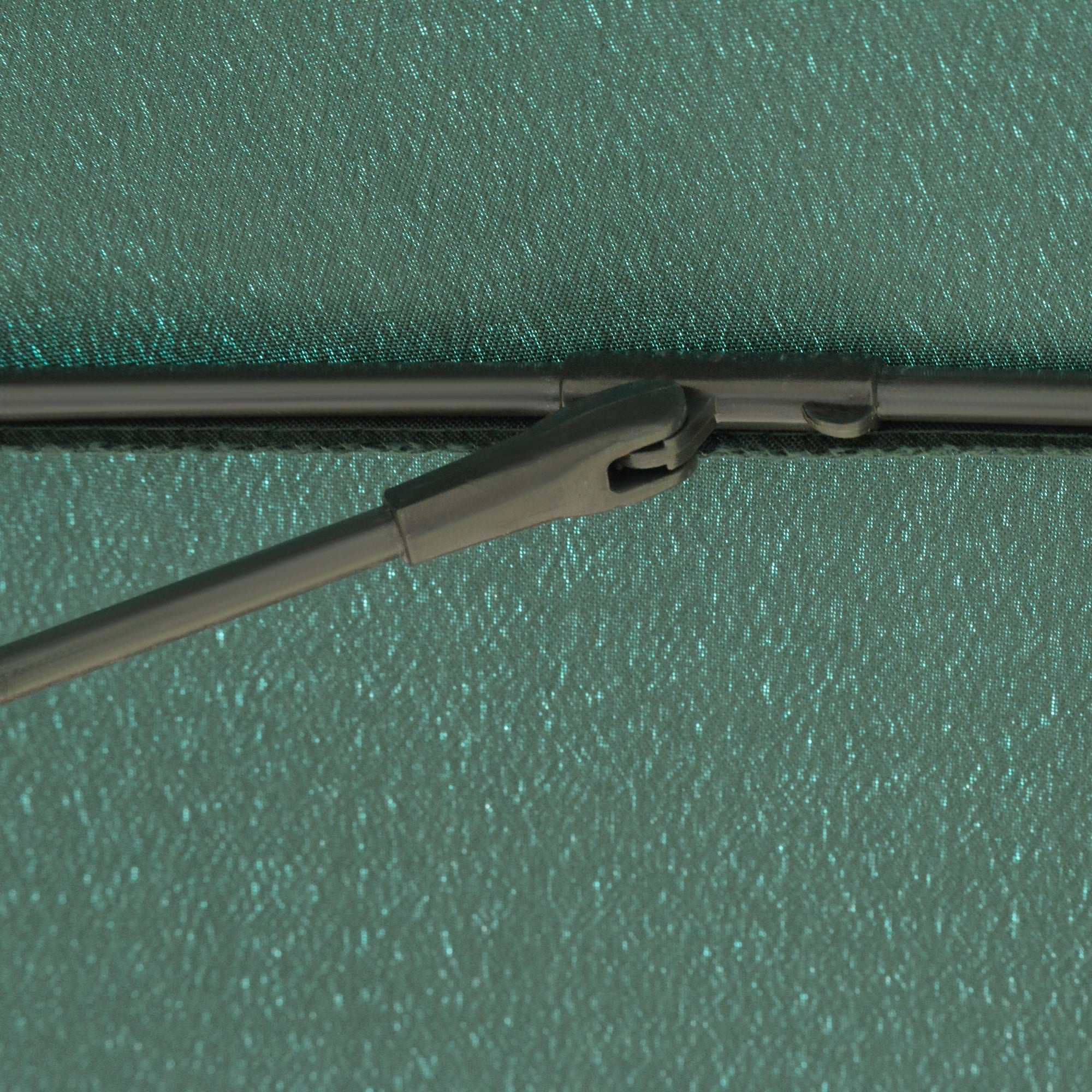 Terrace Umbrella Ø250 cm Garden Umbrella with Adjustable Angle 18 Ribs and Crank Waterproof Parasol for Patio Terrace Green