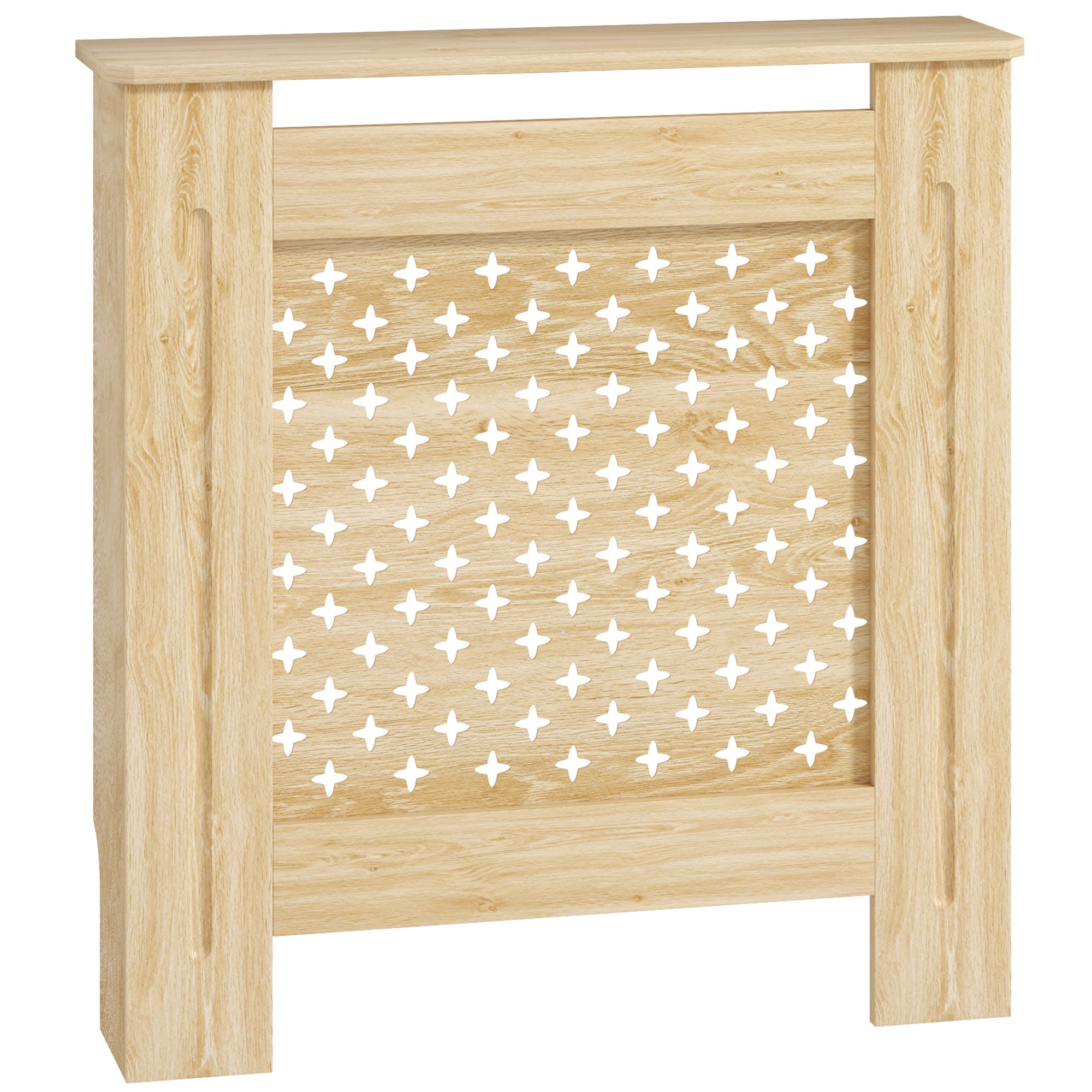 Radiator Cover MDF Radiator Cover 78x19x82 cm Radiator Cover for Living Room Bedroom Hallway Oak