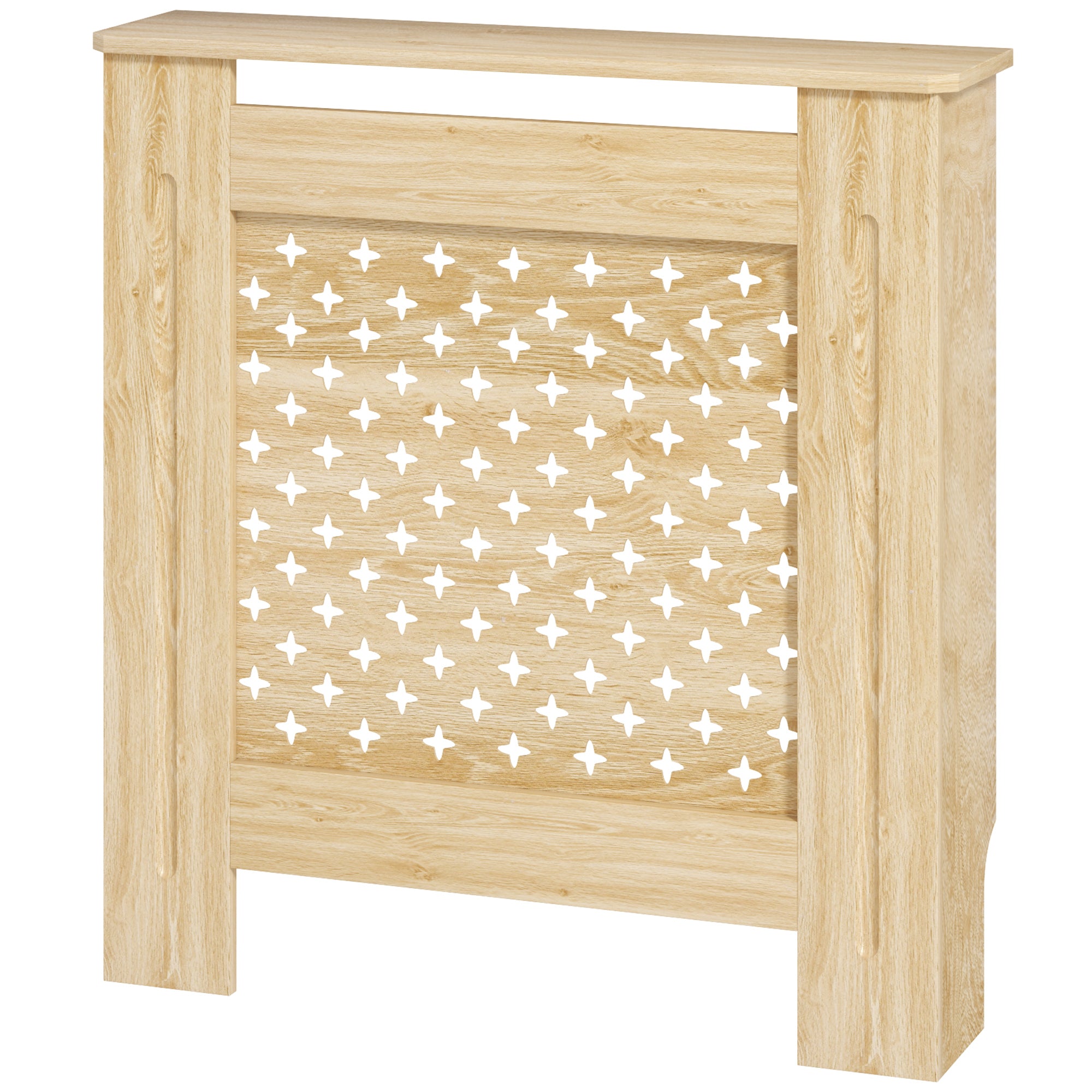 Radiator Cover MDF Radiator Cover 78x19x82 cm Radiator Cover for Living Room Bedroom Hallway Oak