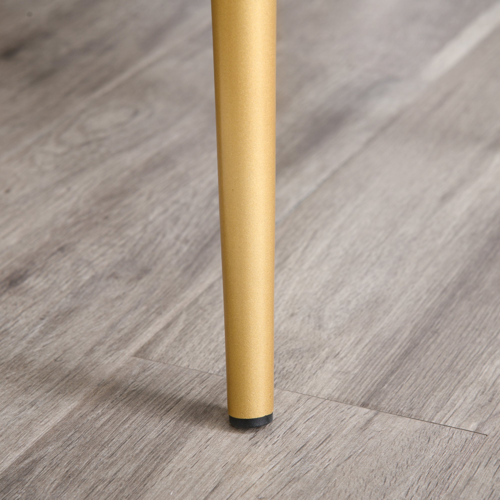 Set of 2 Modern Upholstered Dining Chairs with Backrest, Iron Legs for Kitchen, Living Room or Lounge in Modern Style, Green, 50x56.5x85cm