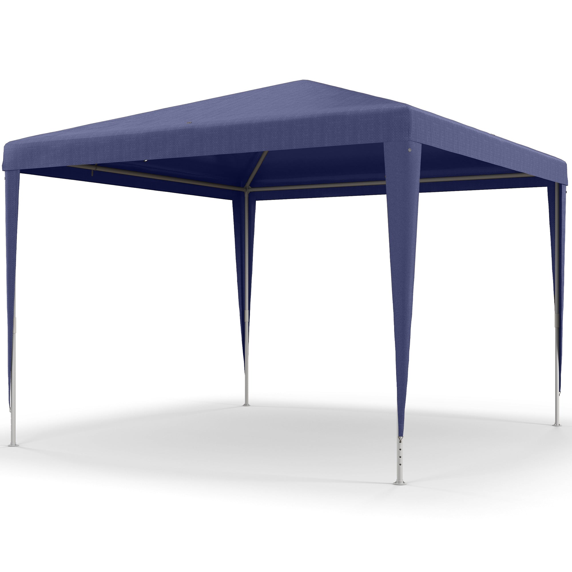 Foldable 3x3m Garden Gazebo Pavilion Canopy with 4 Drainage Holes and Anti-UV Steel Frame for Terrace Patio Outdoor Camping Blue