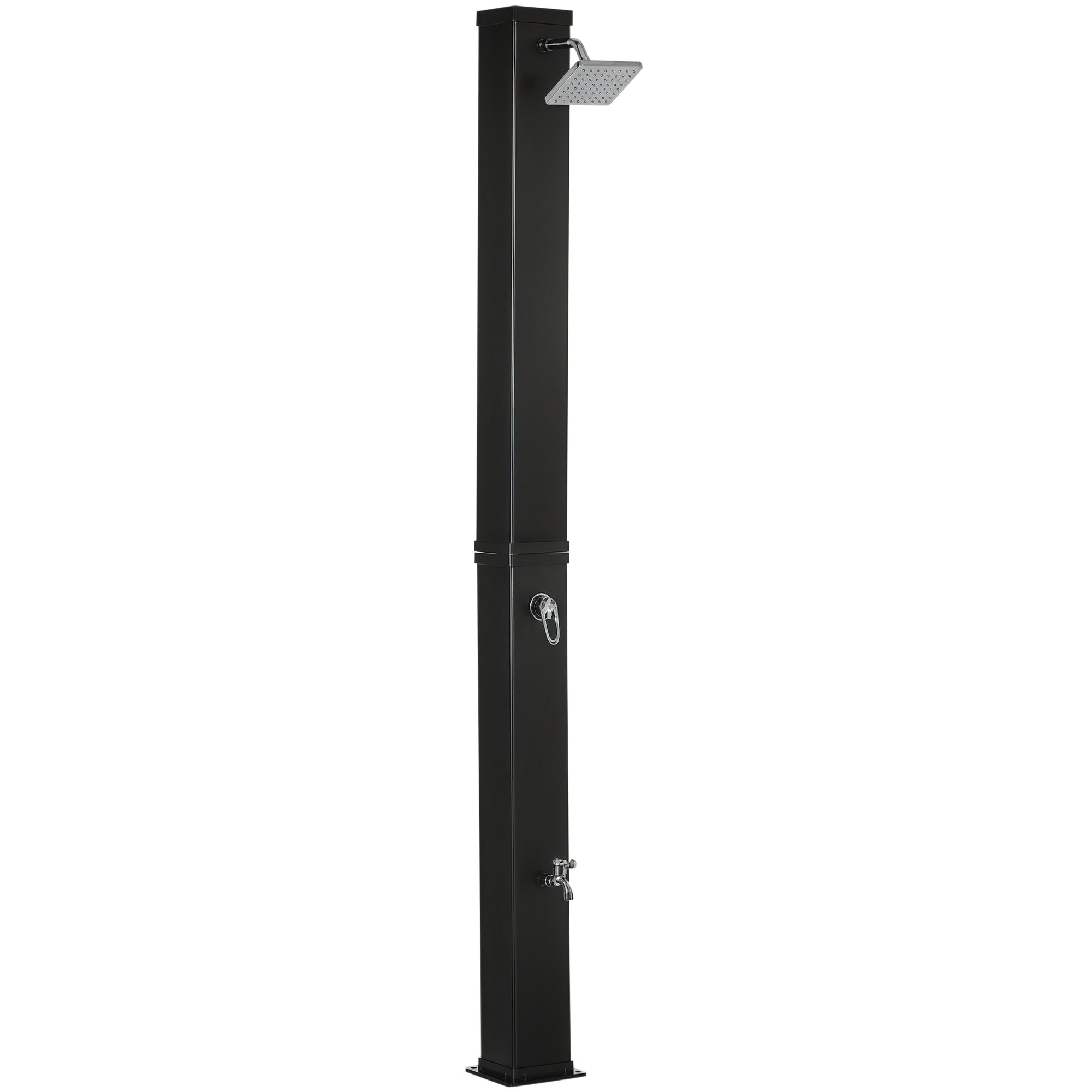 Solar Shower 40 Liters Garden Shower with Water Tap Shower Head, up to 60°C, Outdoor Shower without Power Connection Pool Shower Camping Shower Rain Shower Warm Water
