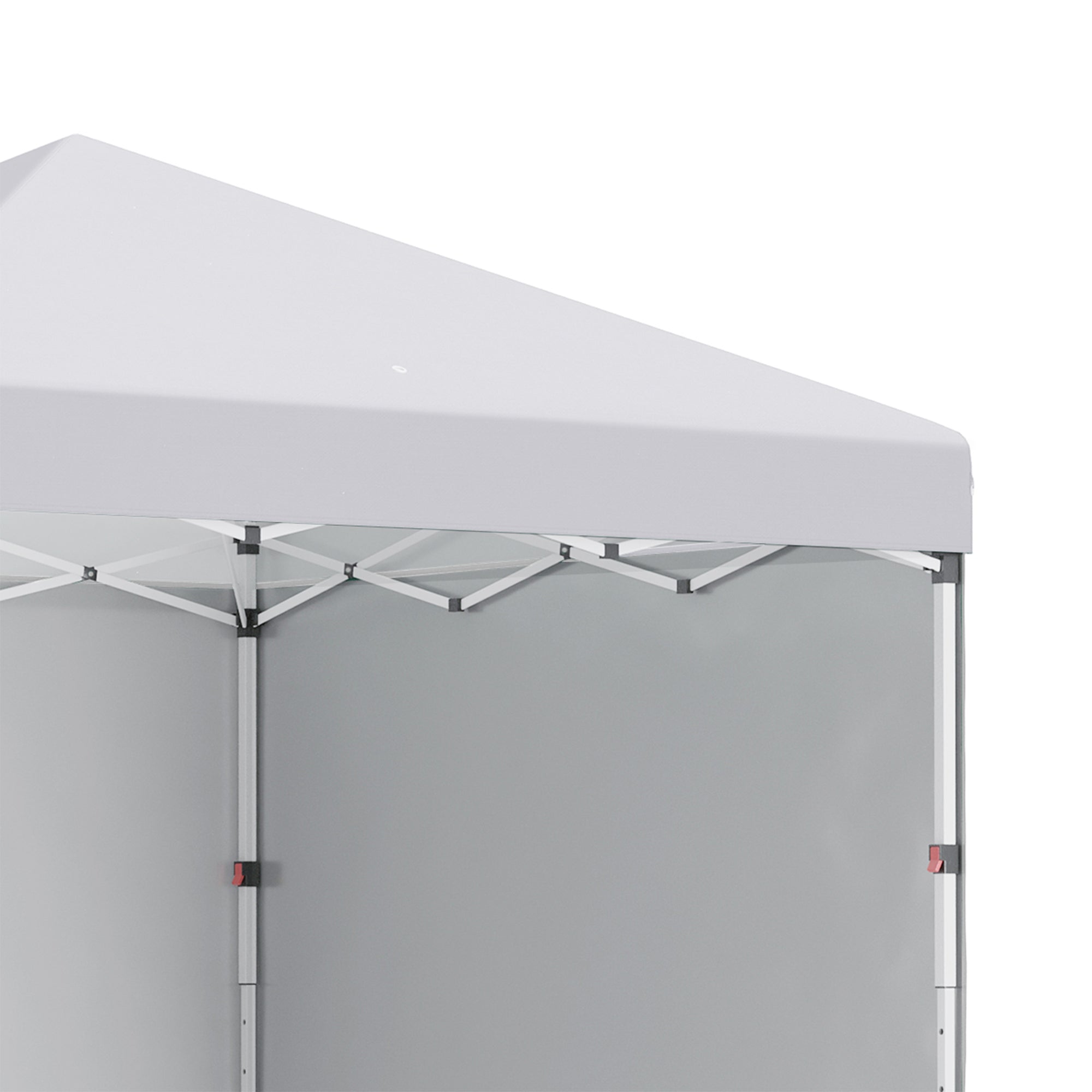 Pavilion approx. 3x3m, water-repellent Stable Winterproof Pop-up Folding Pavilion with 2 Side Walls, UV 30+ Protection, Foldable Party Tent Garden Tent with Bag, Garden Pavilion for Camping, White