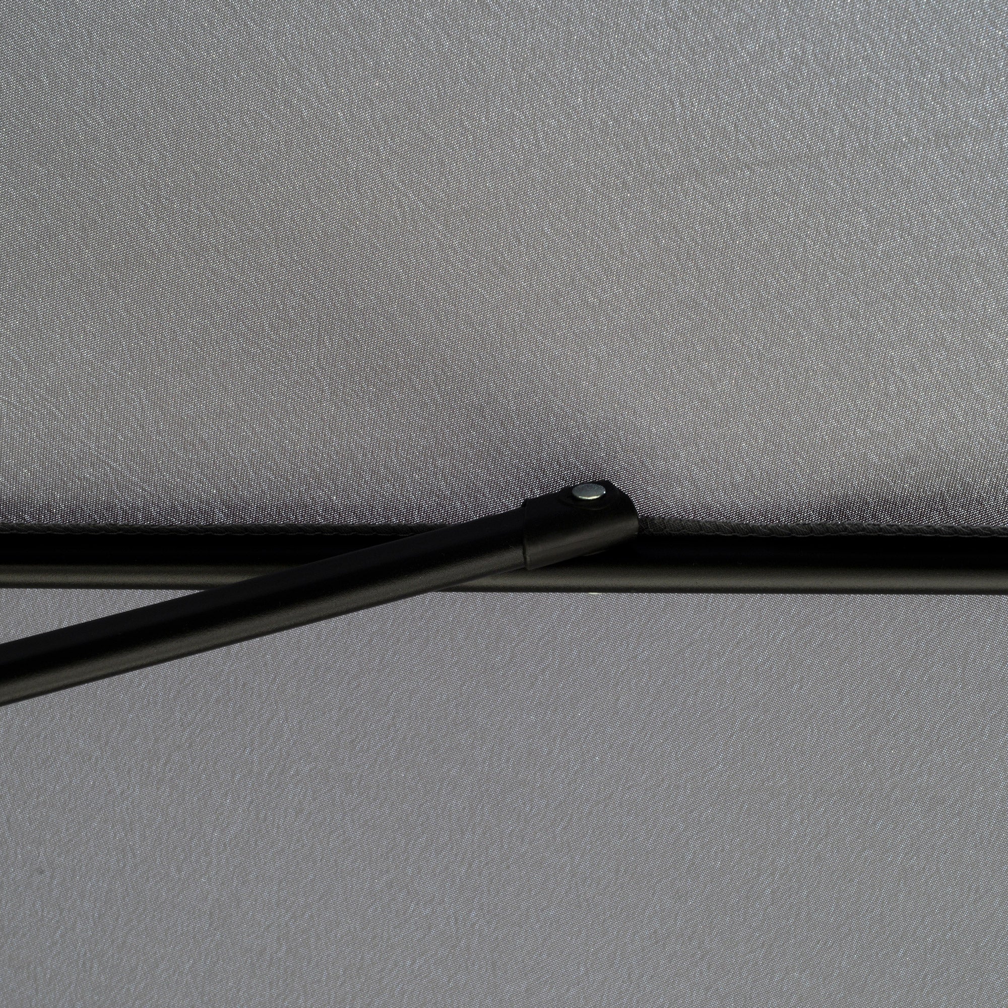 Garden Umbrella Ø266 cm Patio Umbrella Tilt with UV50+ Protection Aluminum Pole and Crank Sun Umbrella for Patio Terrace Dark Gray