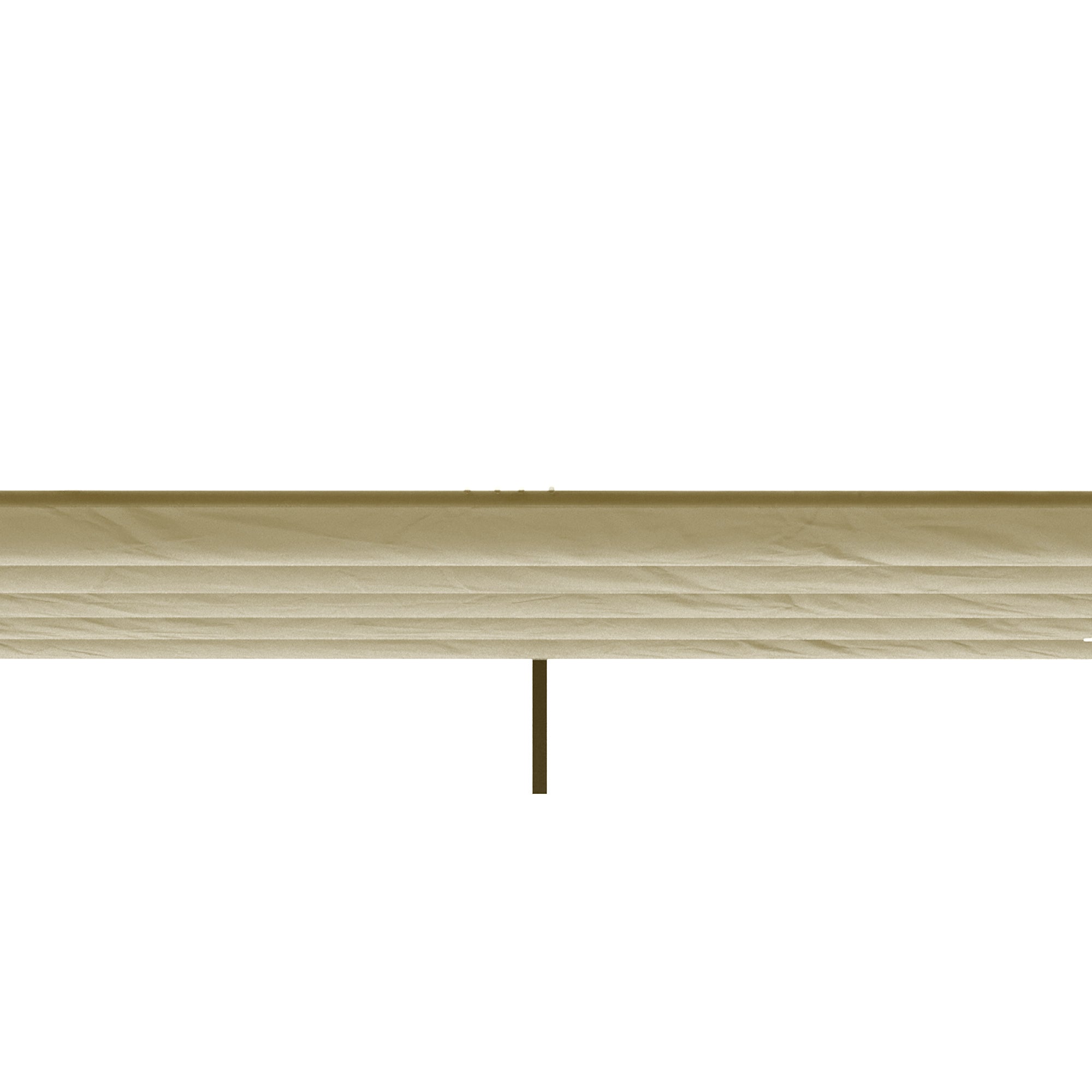 Replacement Canopy for 4 x 3 m Pergola, waterproof retractable wave canopy with rain drainage holes, winter-resistant shade cover for garden, terrace, Beige
