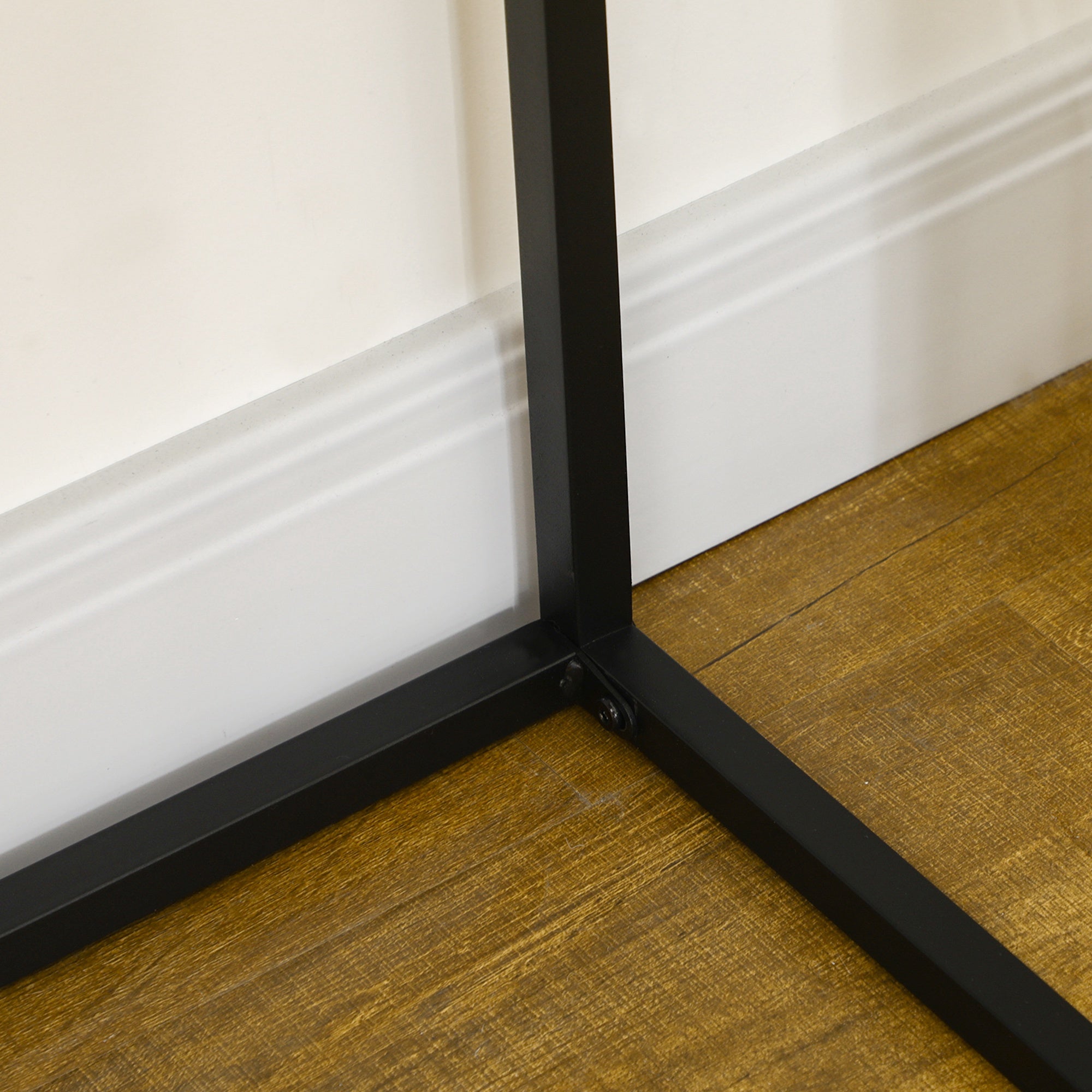 Console Table with Drawer Modern Side Table with Steel Legs for Hallway Living Room Bedroom 80x30x76 cm Natural