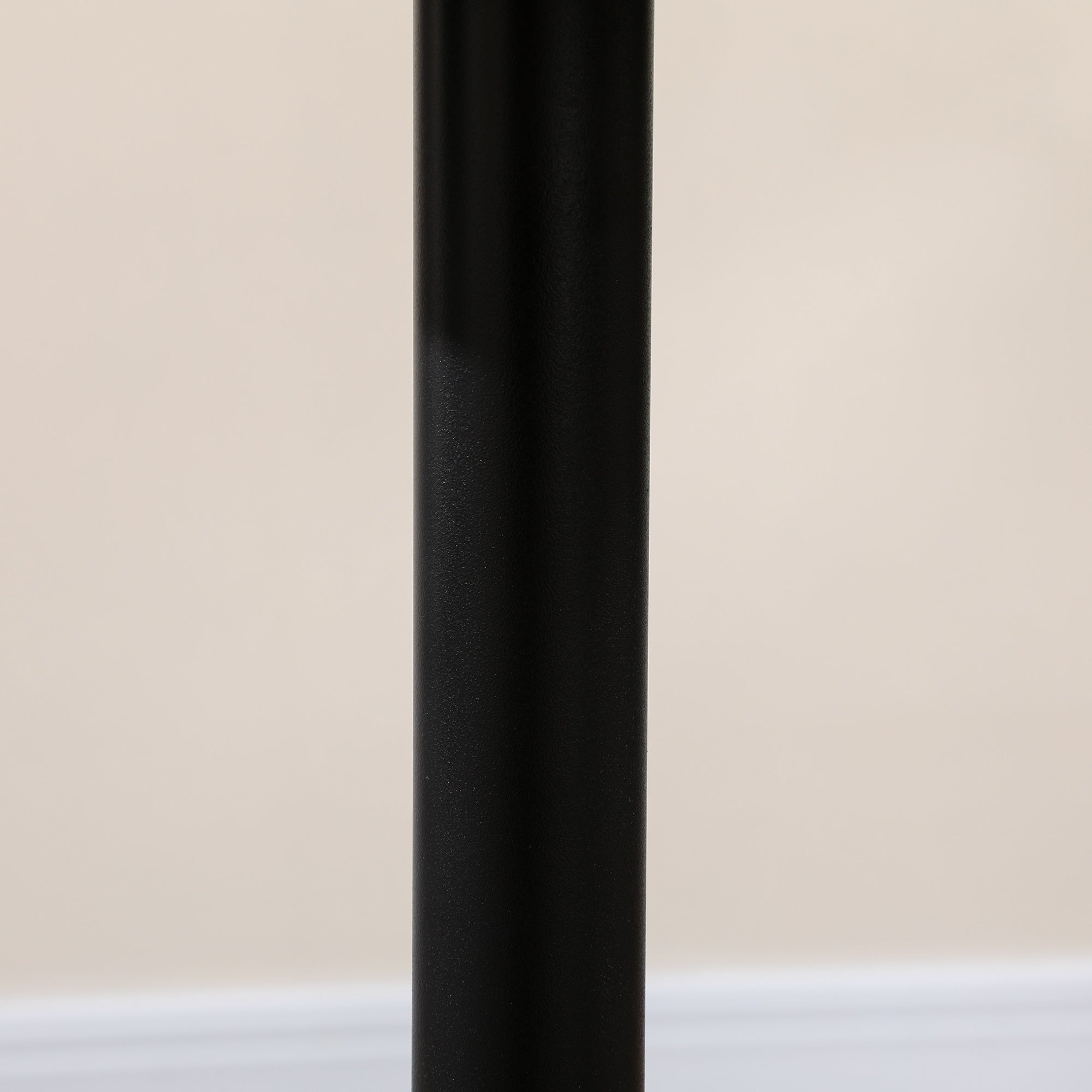 Dining Table, Round Kitchen Table, Modern Dining Table for 2 People, Bar Table Column Table with Steel Leg, Non-Slip Footrest, Coffee Table for Living Room, Ø70 x 75 cm, Black