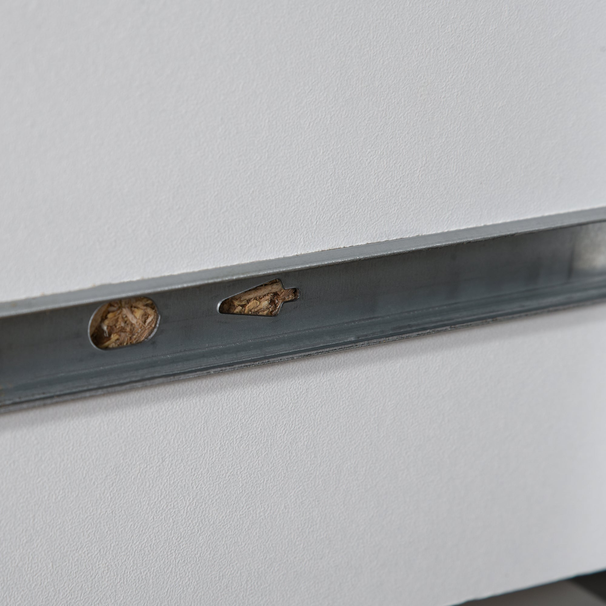 Bedside Table Side Table with 2 Drawers and Metal Elevated Base for Bedroom Living Room Modern and Minimalist Style 39.5x40x48 cm White and Gray