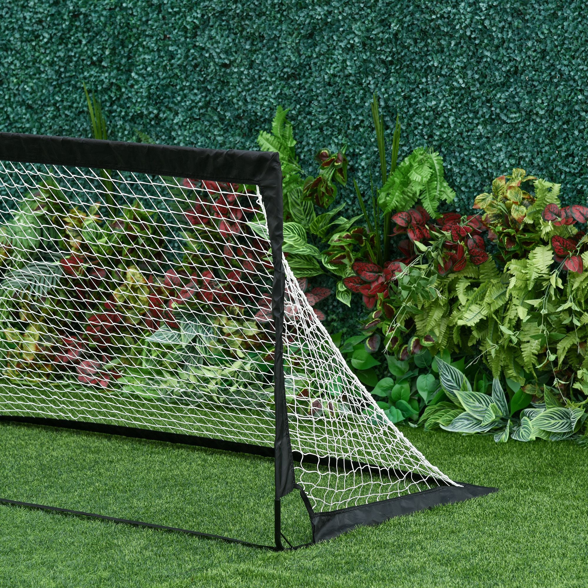 Soccer Goal 2 Pack foldable 183 x 90 x 90 cm Soccer Goal with carrying bag weatherproof Outdoor Soccer Goals for Adults Soccer Goals for Garden Training Leisure Black