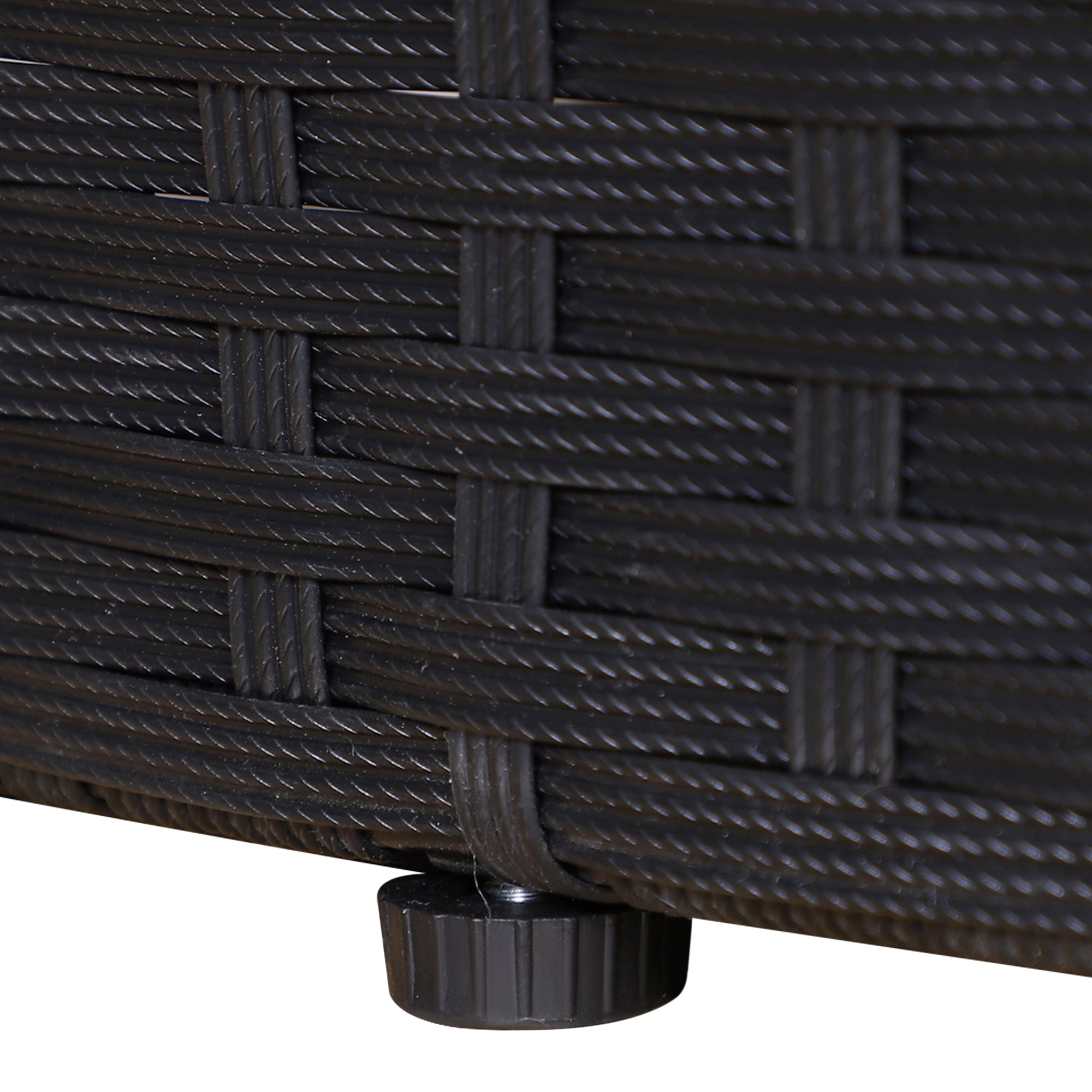 Rattan sun island, lounge group with sunroof, seating group, cushions and side table, metal, Cream, 180 x 175 x 147 cm