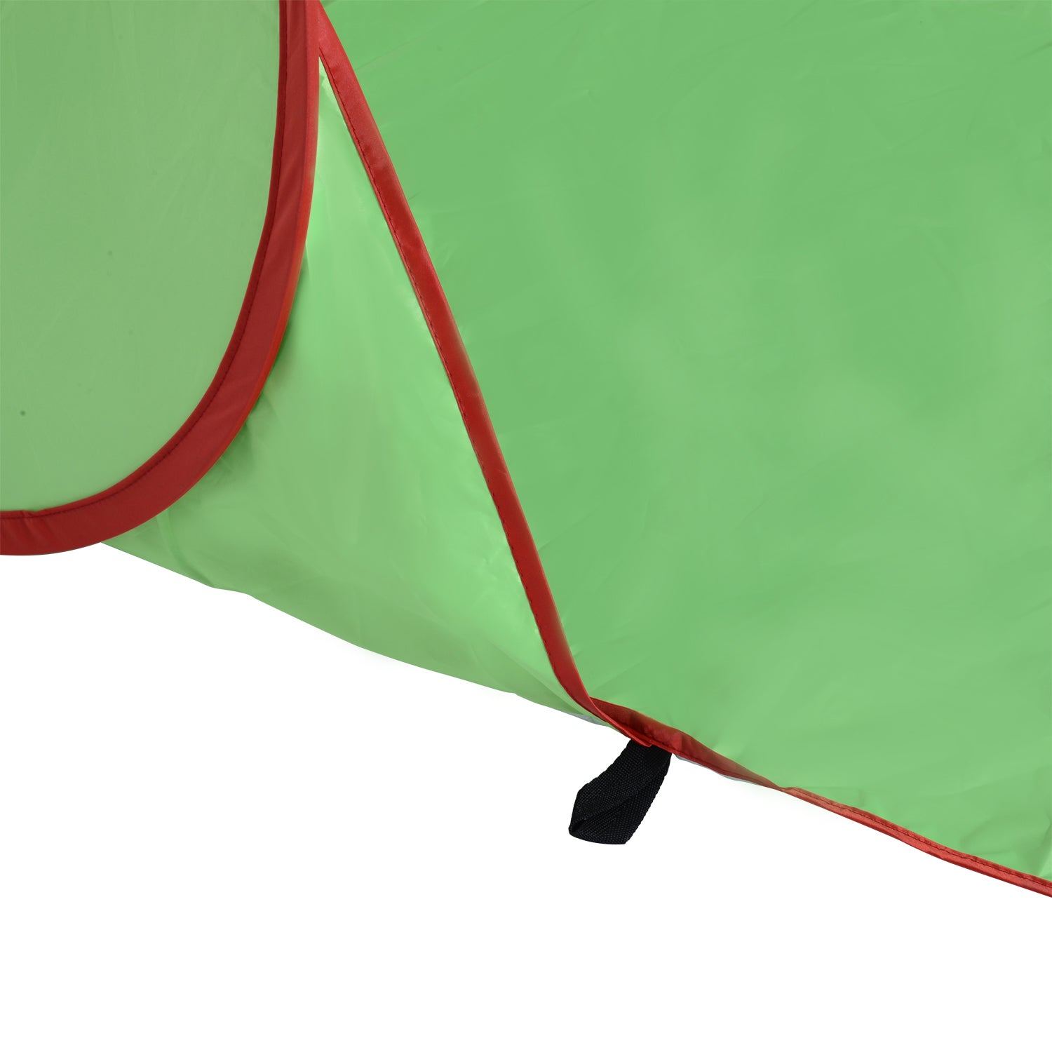 Green Red Pop-up Automatic Instant UV Protection Beach Shelter Beach Tent with Rear Window Large Floor Mat