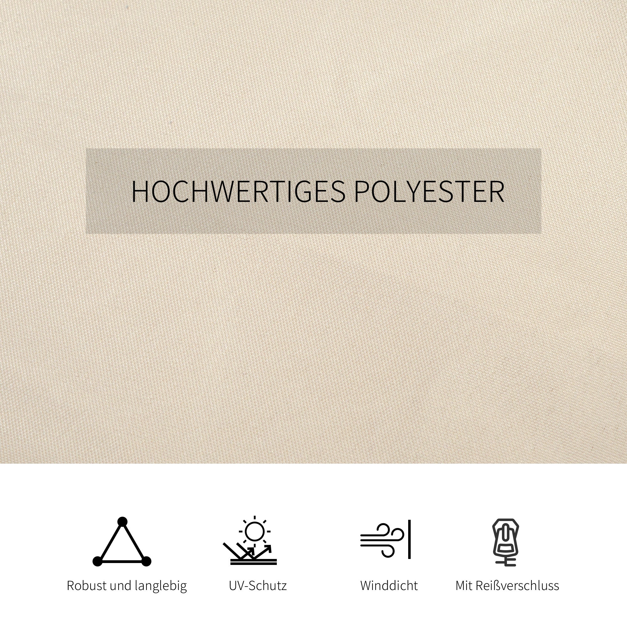 Side Wall 4-Piece Set for 3x4m Pavilion Side Walls with Hooks 352 x 205 cm Waterproof Stable Winterproof Side Panel Sides for Party Tent Garden Pavilion Beige