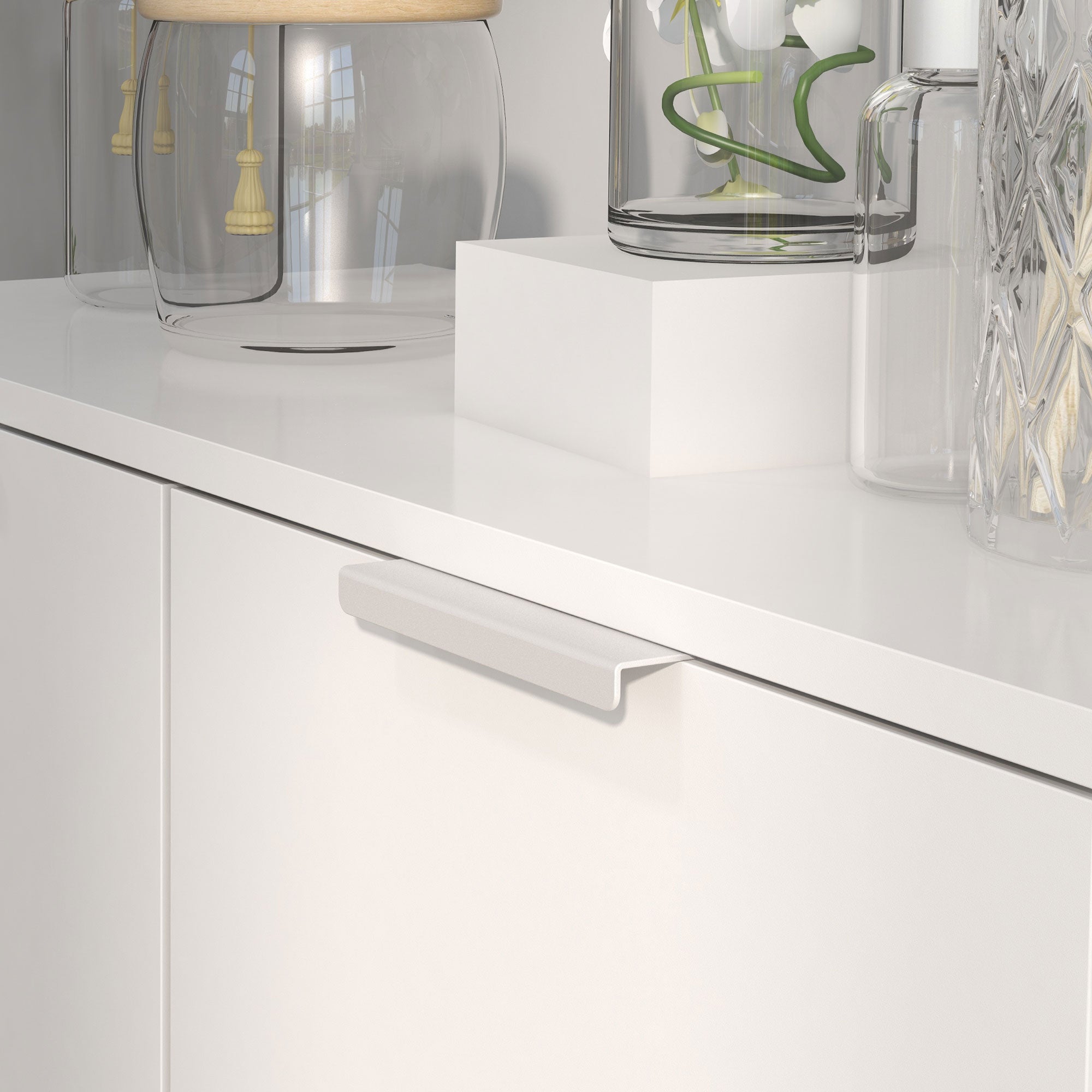 Shoe Rack for 15-20 Pairs of Shoes Size EU45, Space-Saving Shoe Rack with Adjustable Shelves and Soft-Close, Glossy White