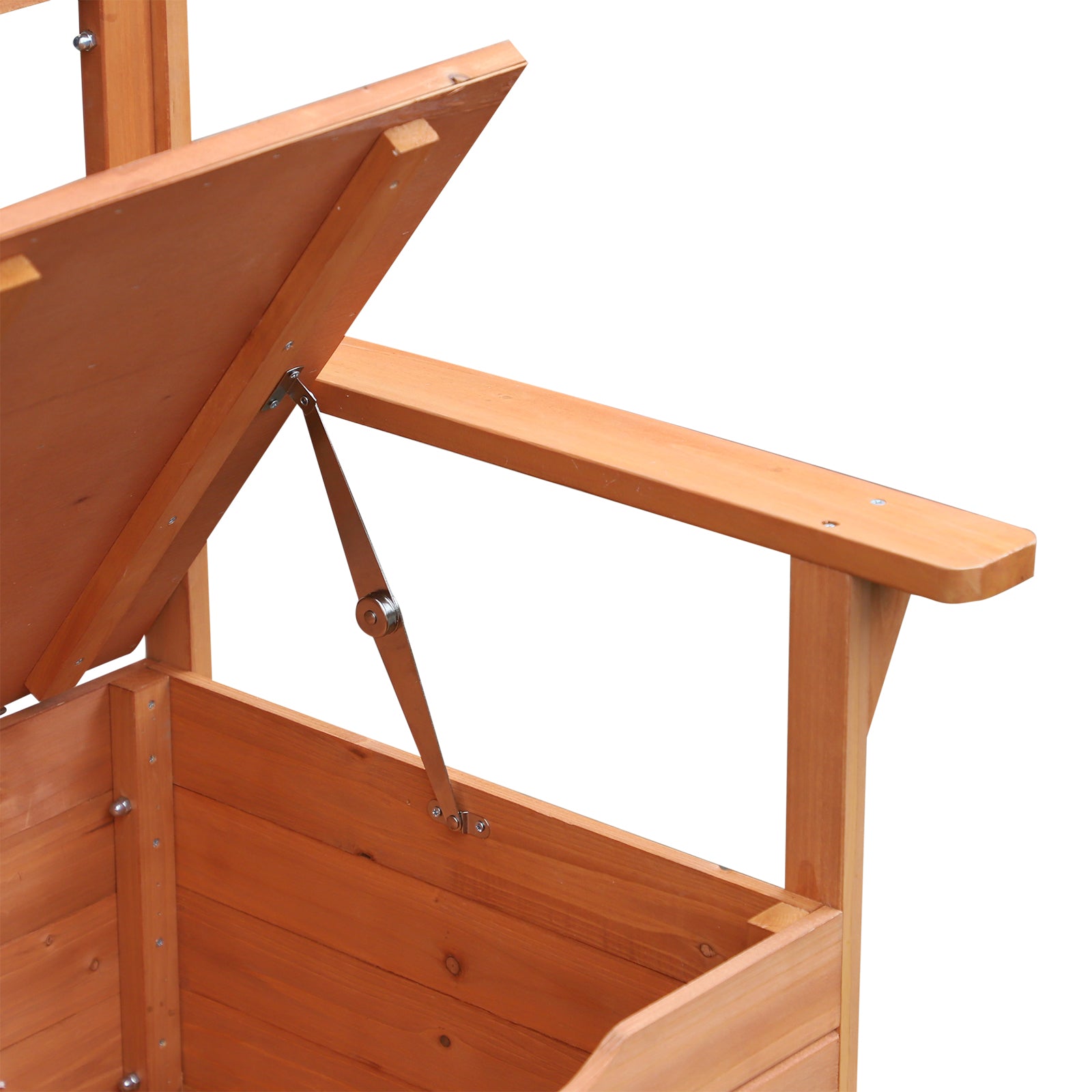 Garden Bench in Fir Wood with Storage Chest dim. 112L x 58W x 84H cm