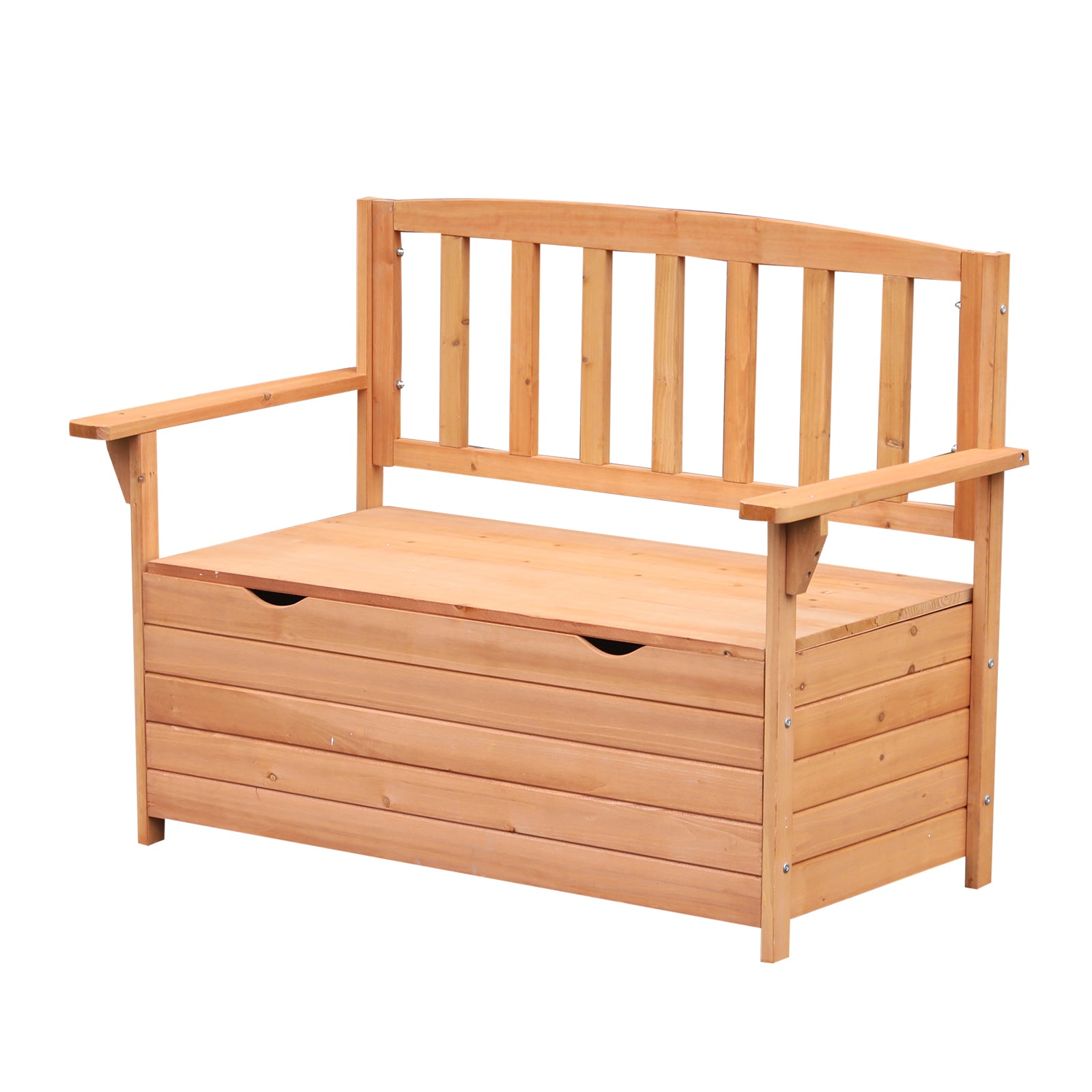 Garden Bench in Fir Wood with Storage Chest dim. 112L x 58W x 84H cm
