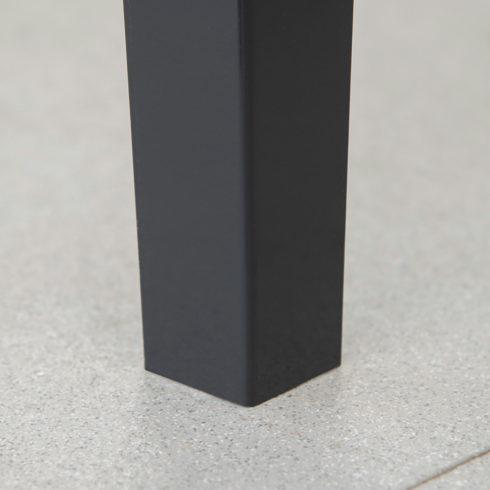 Square Raised Garden Bed Planter with Drainage Hole - Galvanized Steel Black 100 x 30 x 80 cm