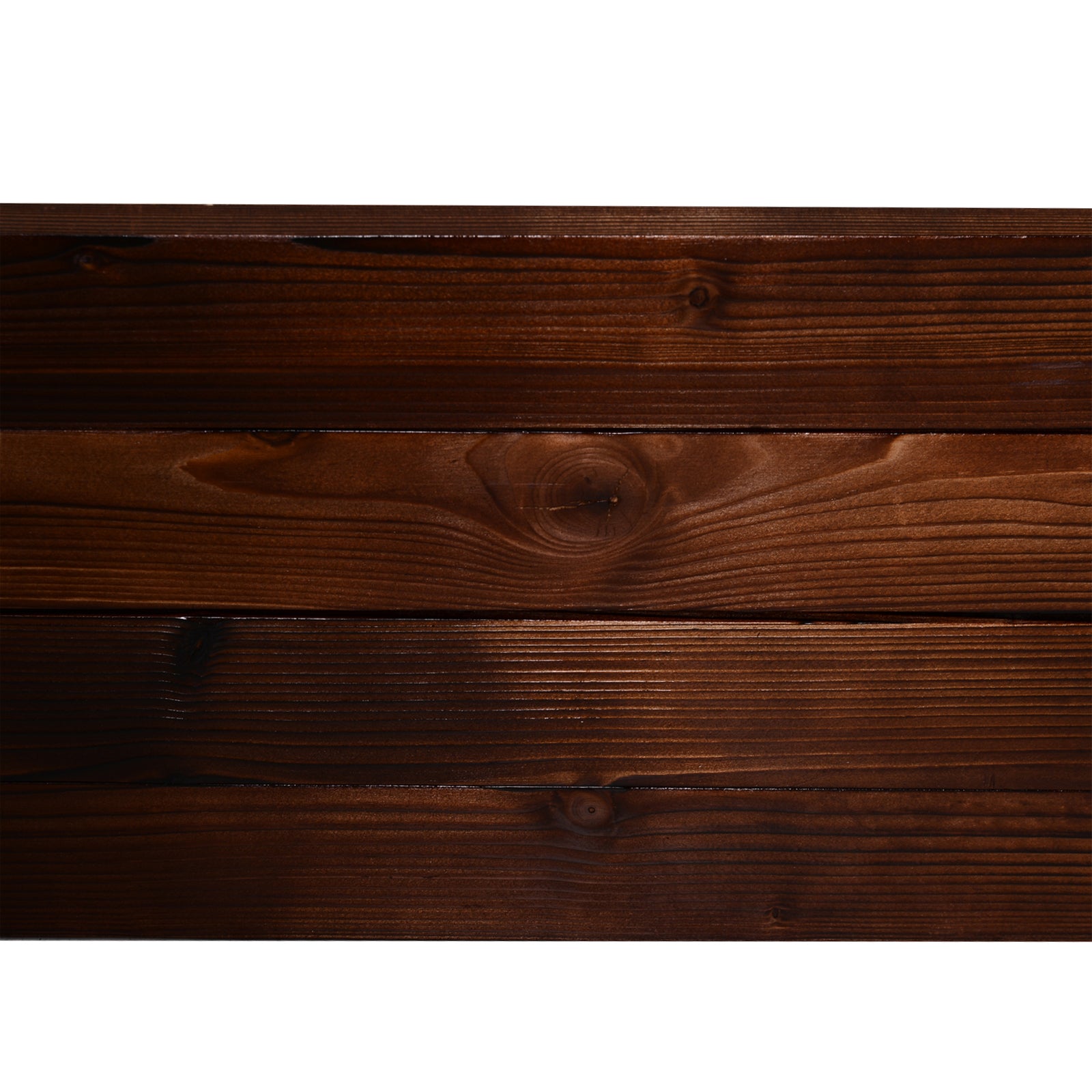 Raised Garden Bed, Plant Box, Vegetable Bed, Herb Bed, Solid Wood, Dark Brown, 60 x 60 x 23 cm