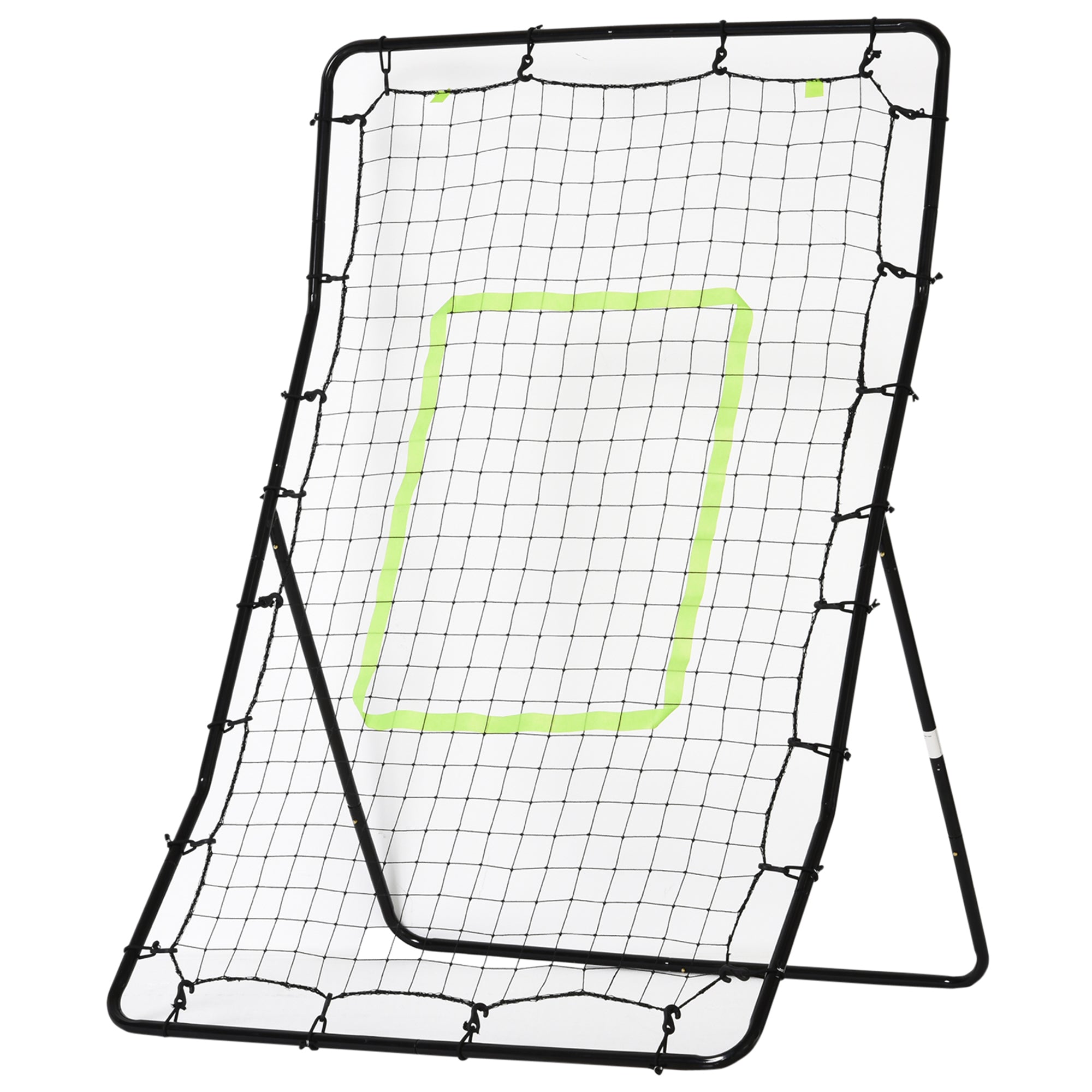 Rebounder for Soccer Portable with Strike Zone Rebound Net Kickback Rebound Wall for Baseball Basketball Soccer Goal for Kids and Teens Training 75x126cm, Black