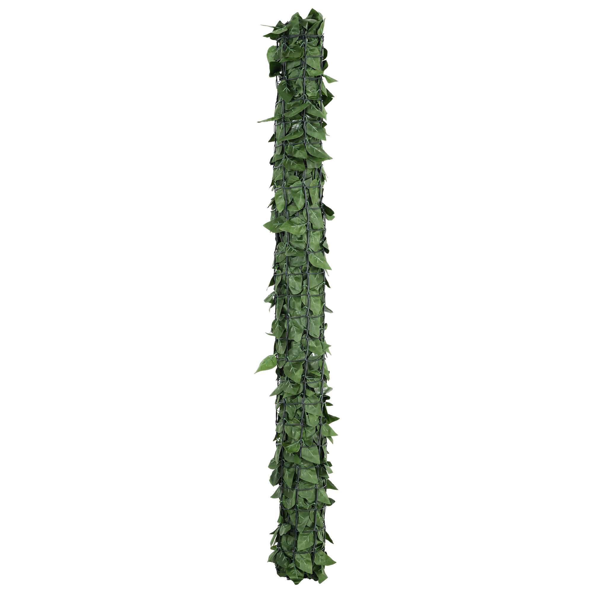 Artificial Hedge Privacy Screen Decoration Roll 3L x 1.5H m Realistic Beech Foliage Anti-UV, Silk Leaves, Dark Green