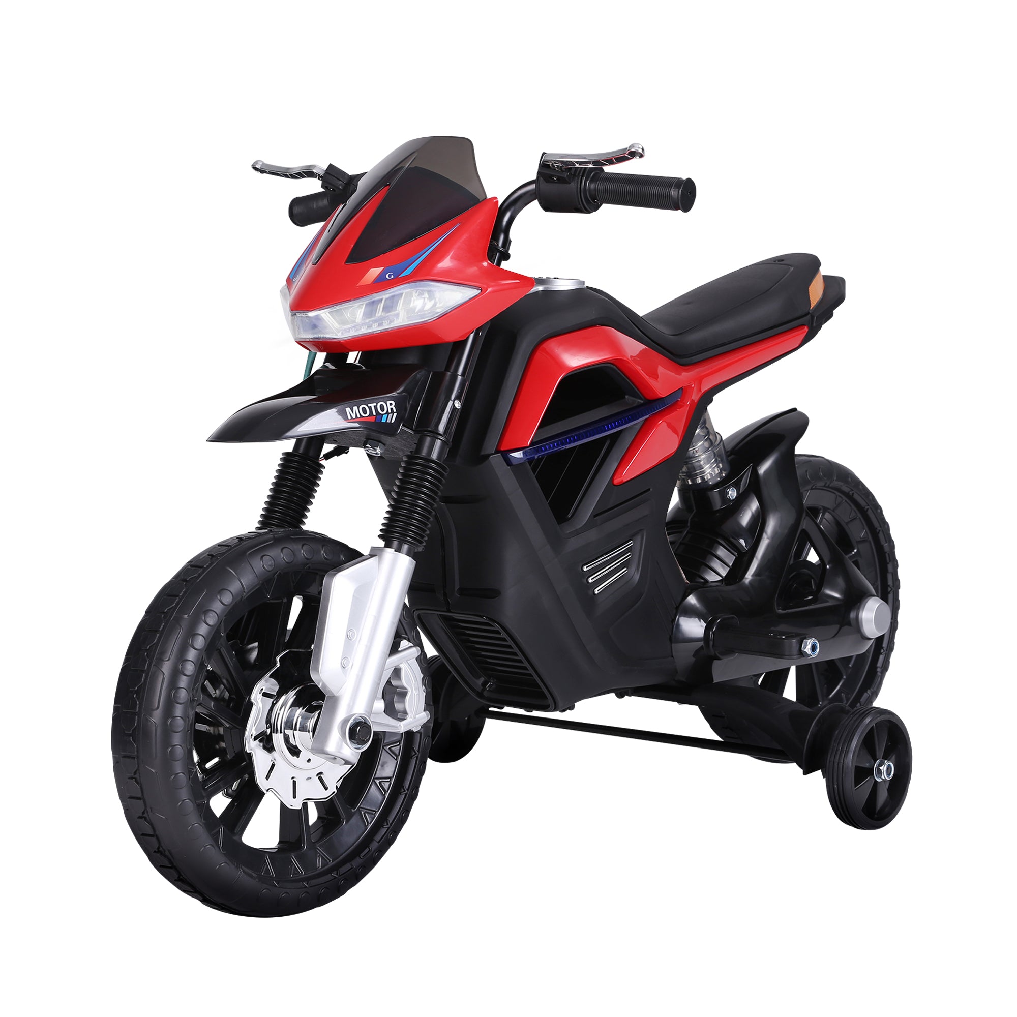 Kids Electric Motorcycle Toy Bike +3 Years 6V Battery with Lights and Music 105x52.3x62.3cm Red