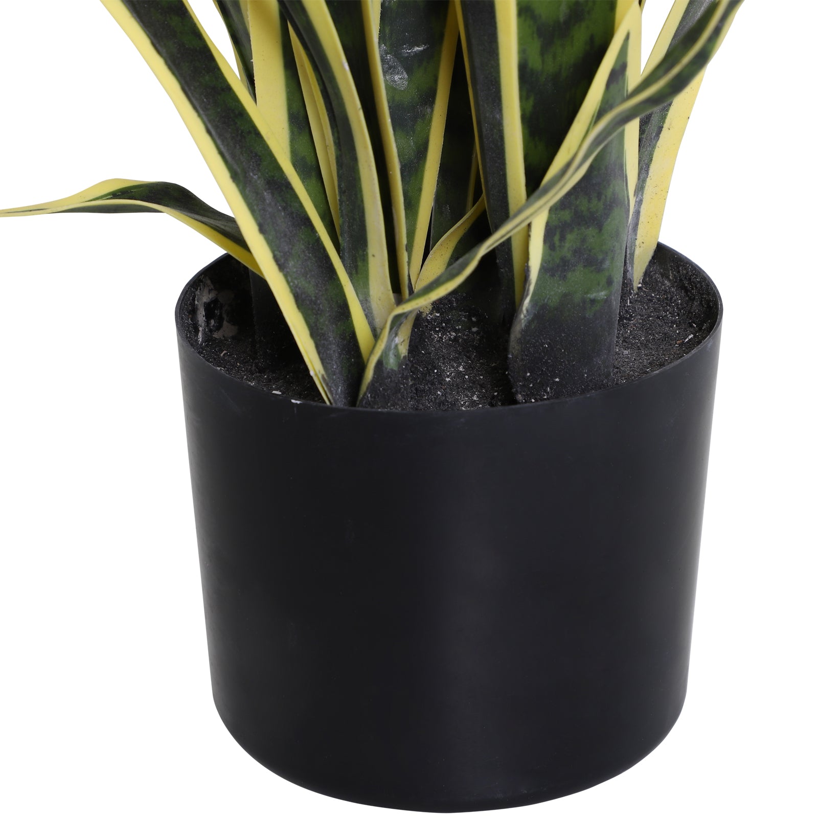 Artificial Sansevieria in Pot, Indoor and Outdoor Plant with 21 Leaves (Ø15cm x 77cm)