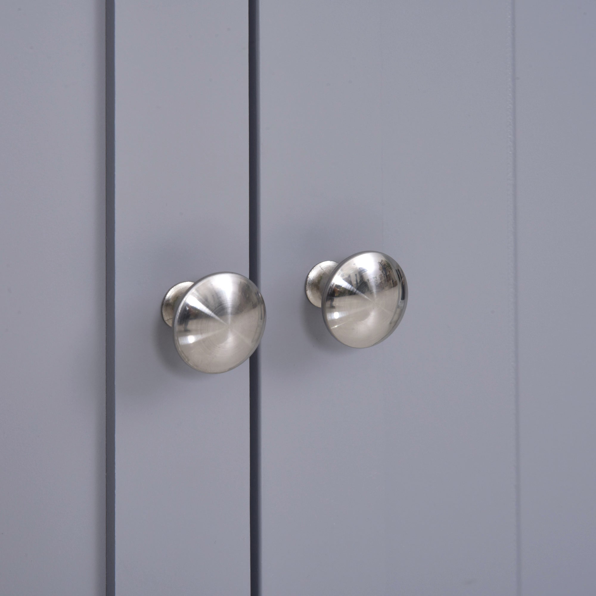 Storage Cabinet, Bathroom Cabinet, Cupboard with 2 Doors 2 Drawers - 60 x 30 x 75 cm - Gray and White