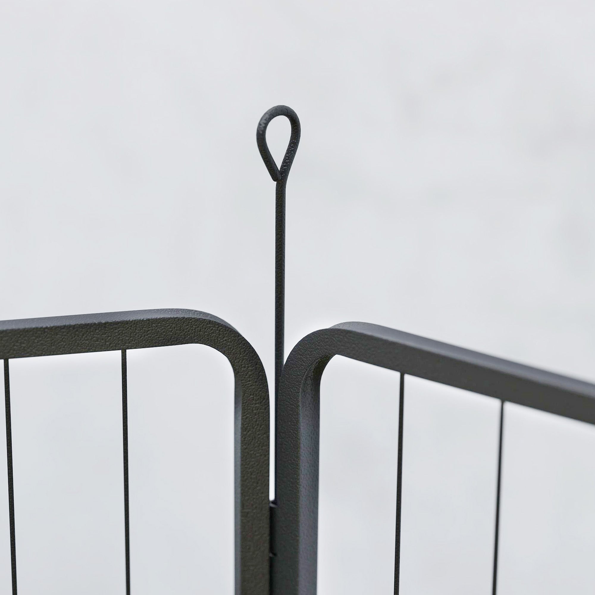 Puppy Playpen 100cm High, 6-Piece Dog Playpen DIY Puppy Enclosure with Door, Free-Roaming Pen for Small, Medium, and Large Dogs, Steel, Gray