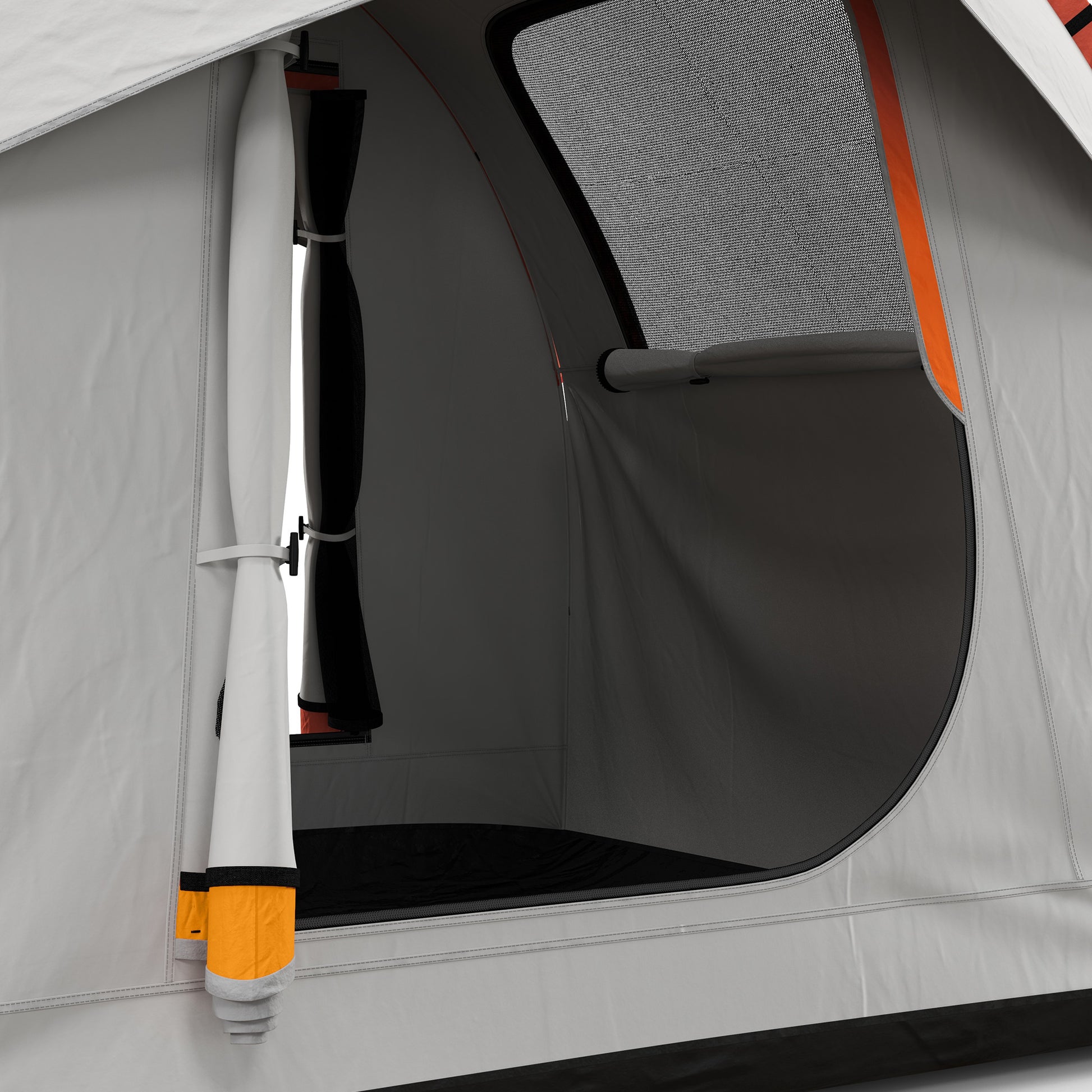 Rear Tent Car Tent for 6 People, Waterproof 2000mm Car Tent with Sunshade Rain Layer SUV Rear Hatchback Tent with UV Protection, Awning Sun Protection for Camping, Travel 240 x 210 x 210 cm