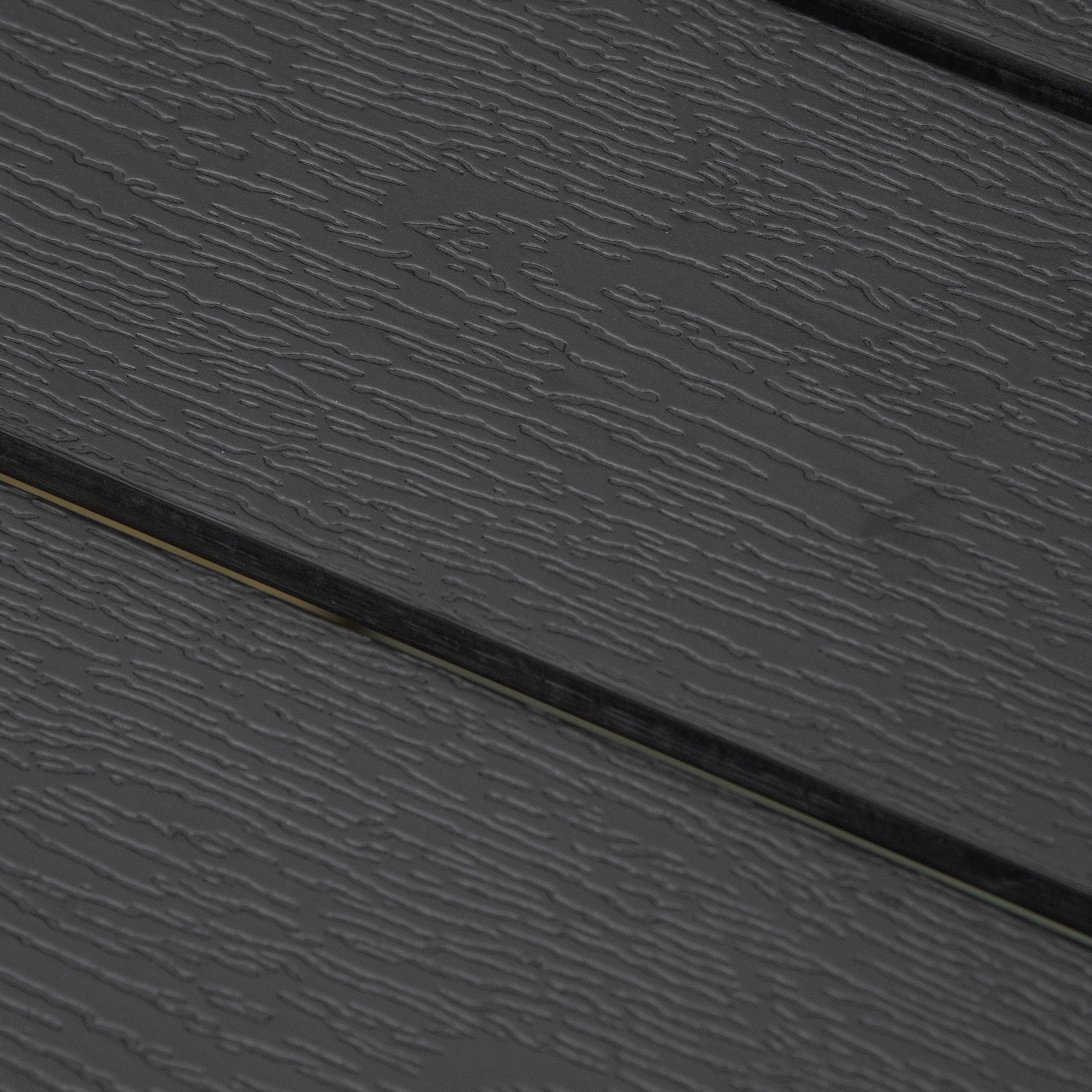 Garden Table Plastic 190 x 84.5 x 72 cm Weatherproof, Wood Look, Wood Structure, Non-Slip Buffet Table Camping Table Balcony Table Terrace Table Outdoor Dining Table for Garden, Balcony Black