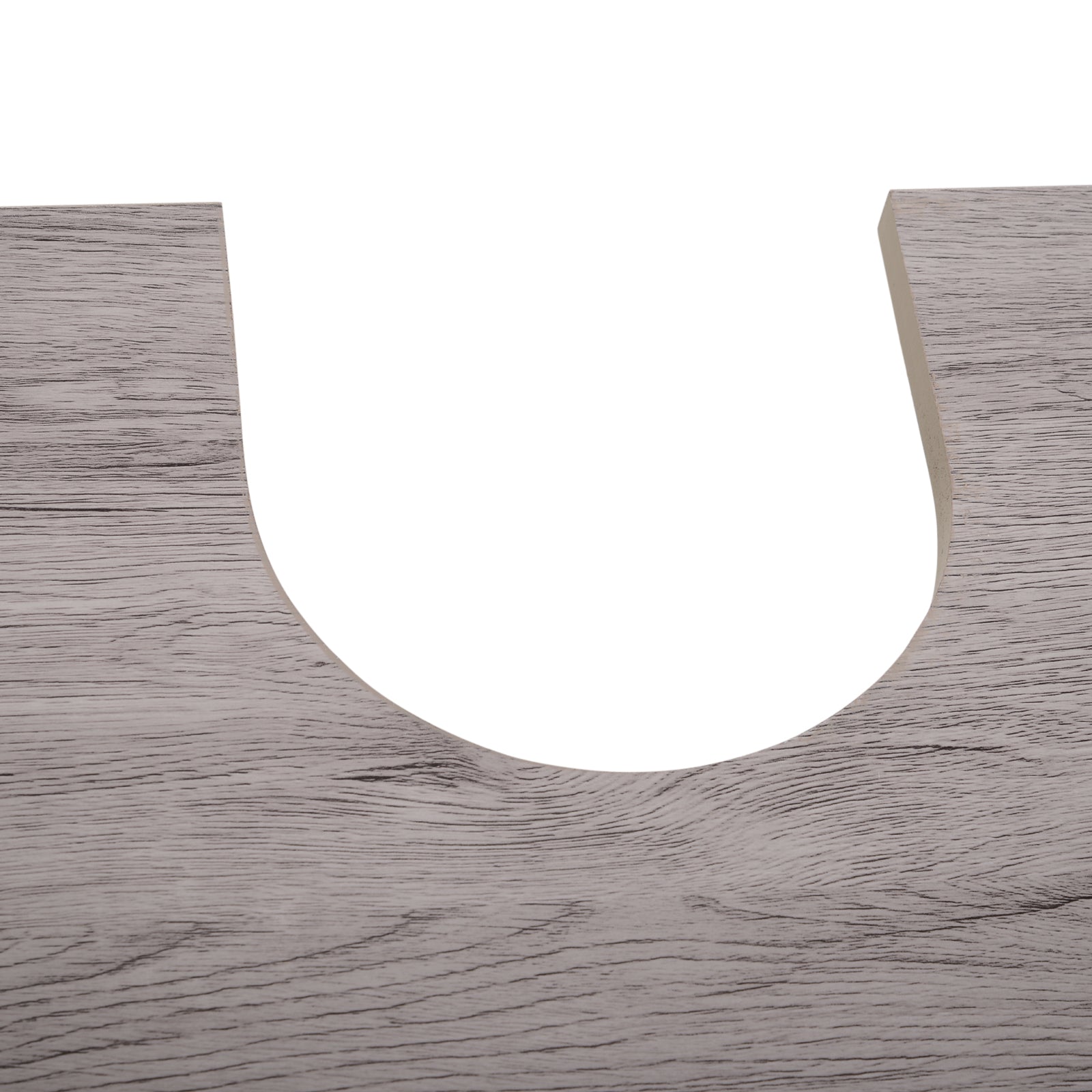 Bathroom Vanity Unit with Sink - Under Sink Cabinet - 2 Doors Cupboard with Shelf - dims. 60L x 30W x 70H cm - Gray Wood Imitation MDF