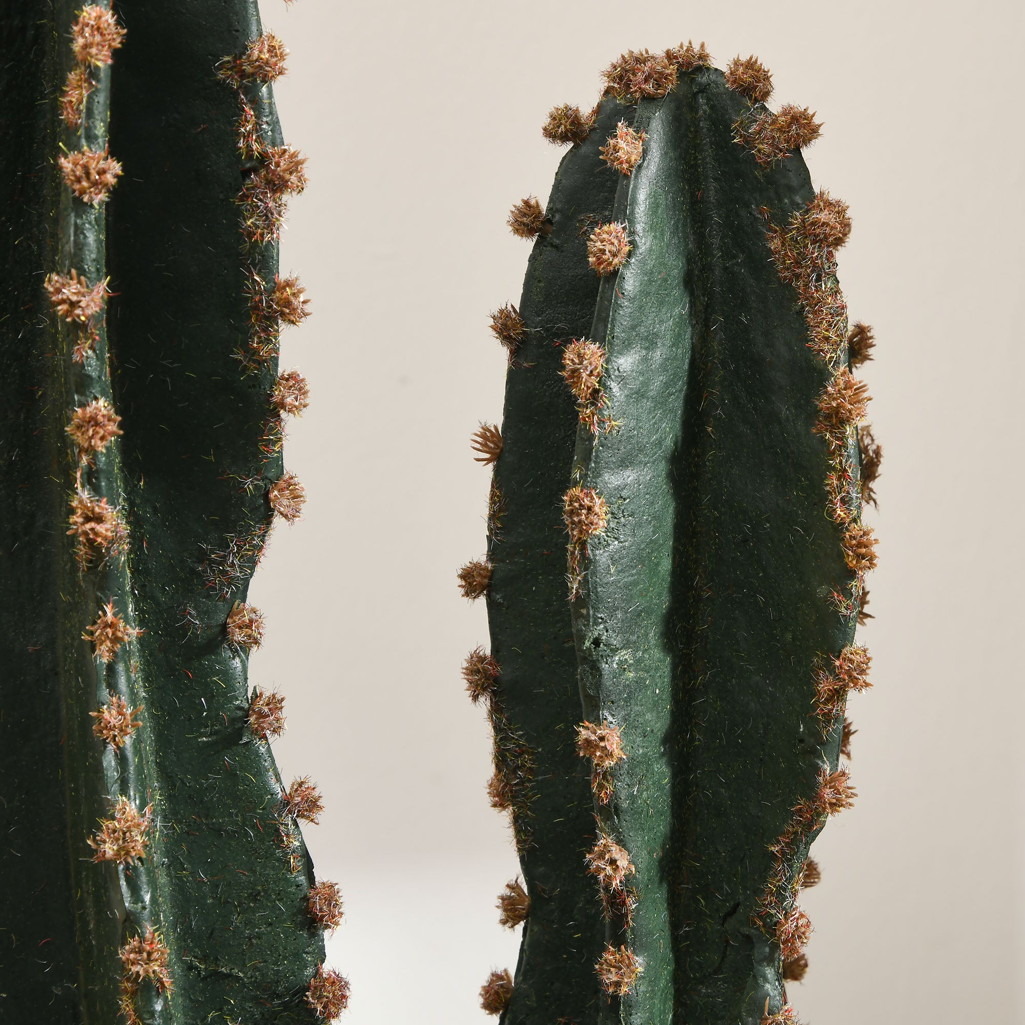 Realistic Large Artificial Cactus Big Size Plant Dimensions Ø 17 x 60H cm Green