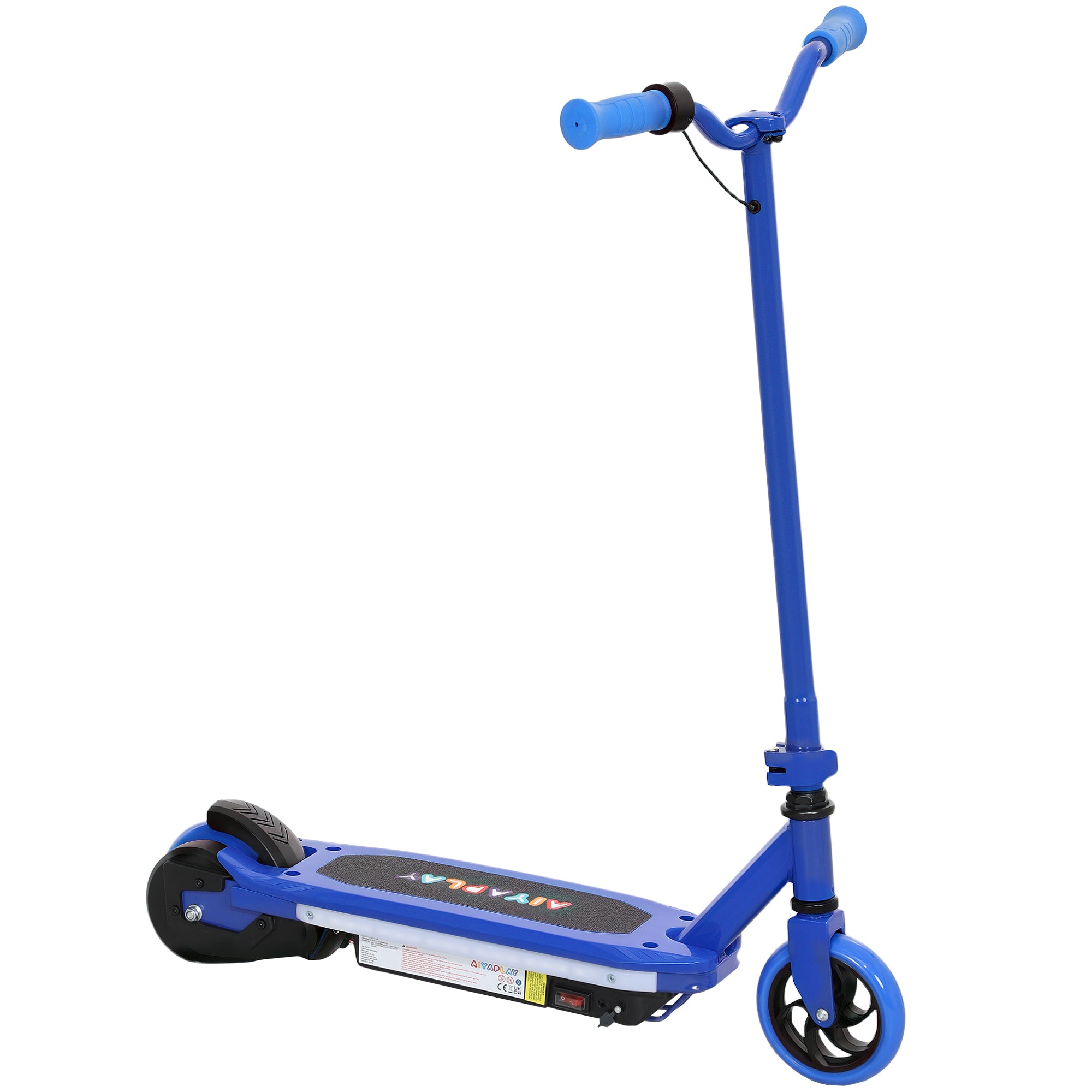 Electric Scooter for Kids 6-14 Years Electric Scooter Max. 10 km/h 80 W Motor Maximum Autonomy 8 km Children's Electric Scooter with LED Lights Rear Brake Blue