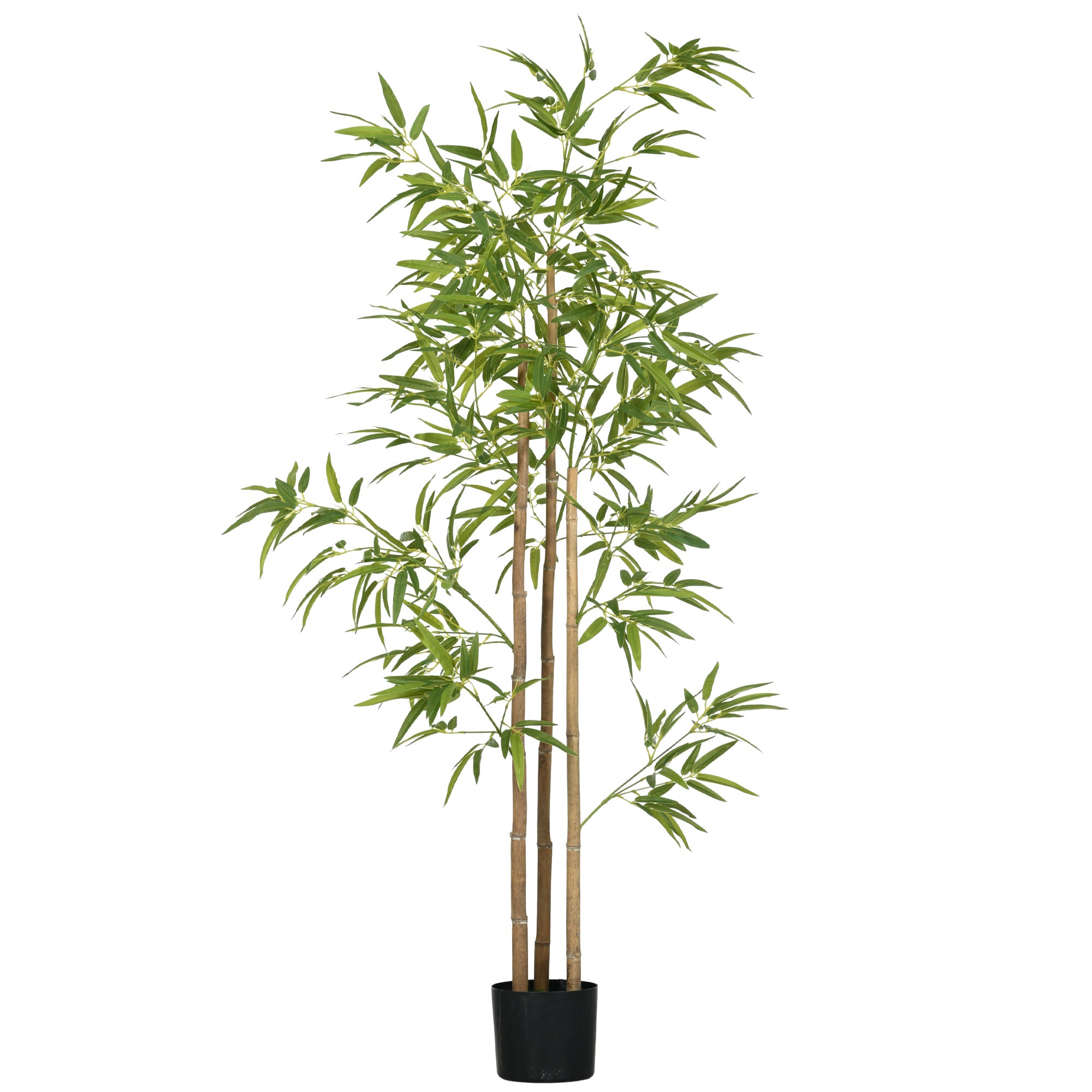 Artificial Bamboo Large 180cm Artificial Plant, Artificial Plants in Pot, Lifelike Bamboo with Artificial Moss for Living Room Bedroom Office Garden Gift
