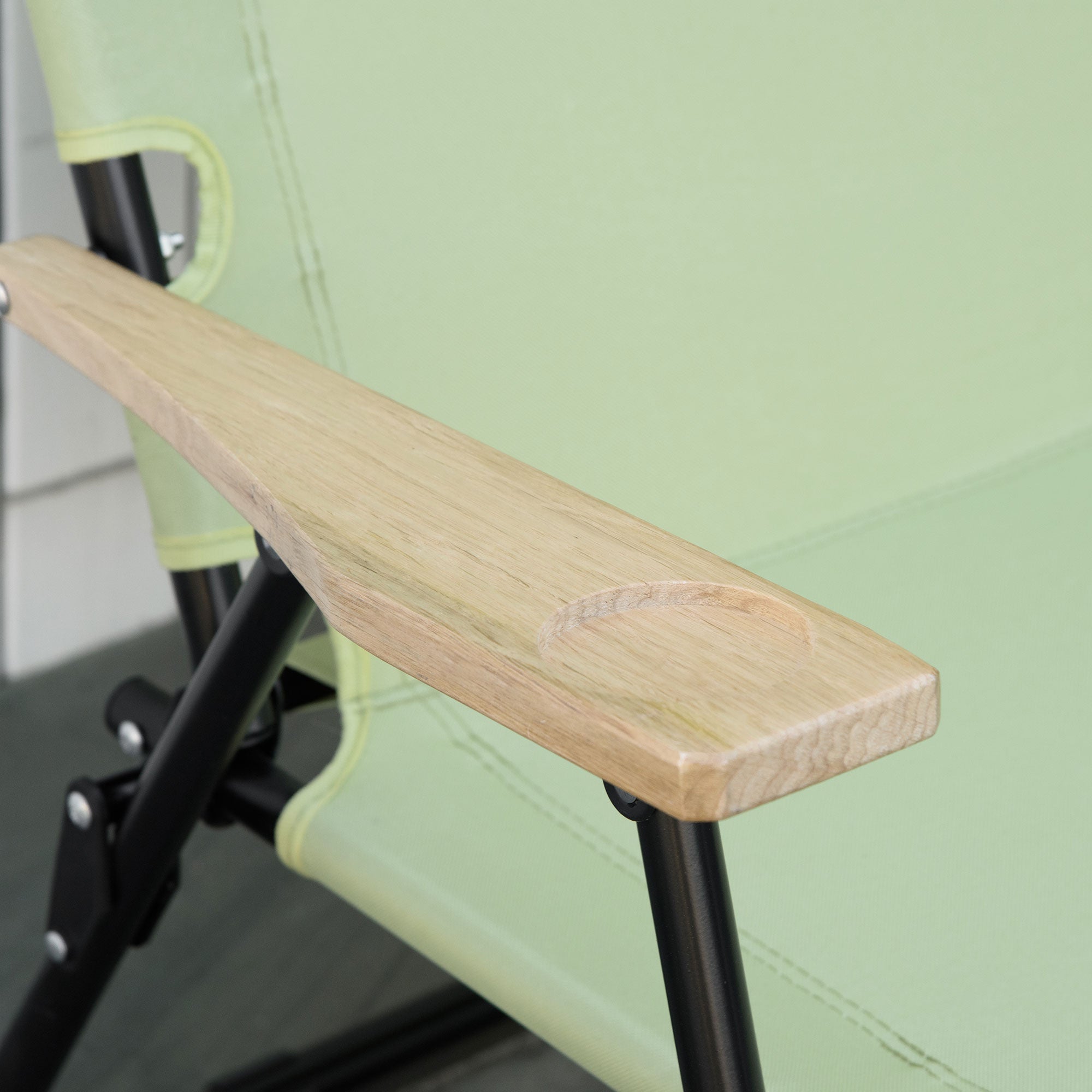 Folding Chair 2-Seater Foldable Camping Chair with Armrests Drink Holder Outdoor Foldable Chair up to 160 kg Load Capacity Sturdy Fishing Chair Garden Chair for Garden Camping Beach