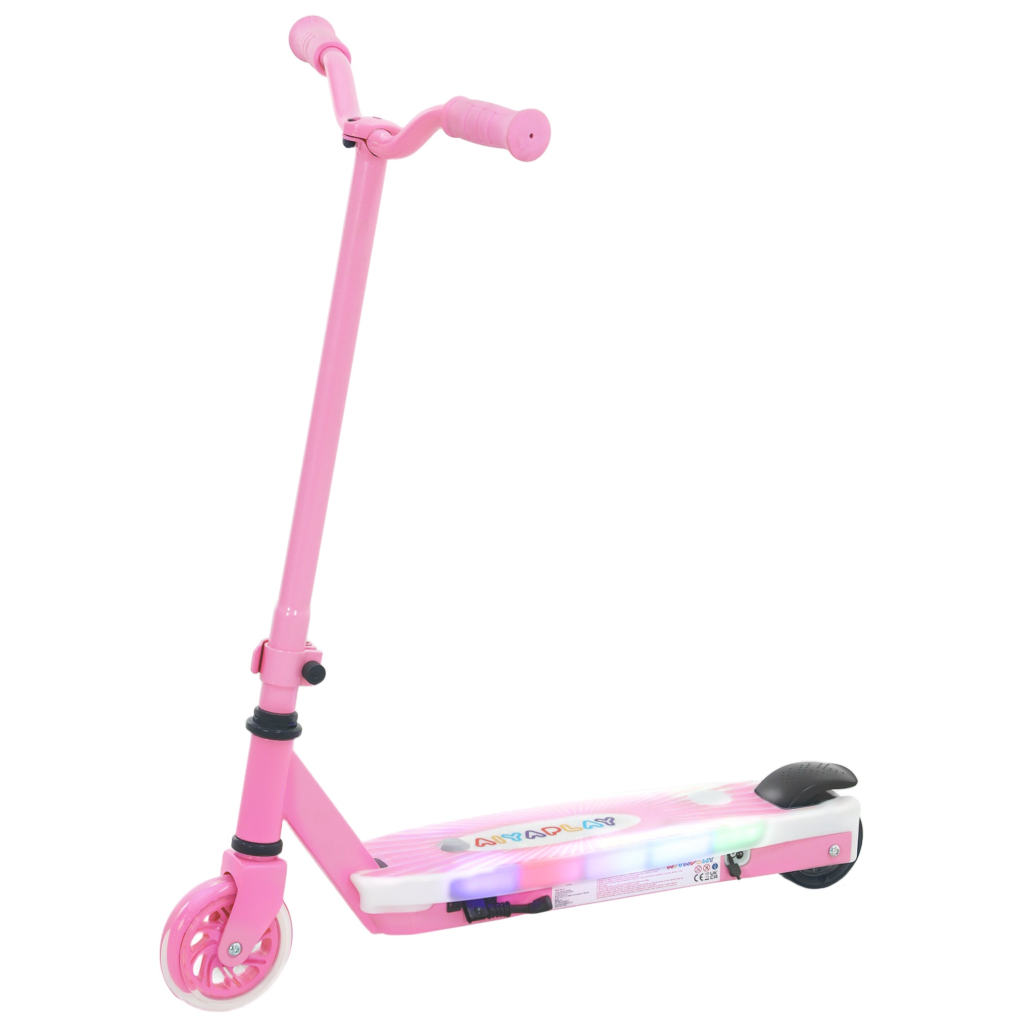 Electric Scooter for Kids 4-7 Years Electric Scooter Max 6 km/h Motor 80 W Maximum Range 8 km Children's Electric Scooter with LED Lights Rear Brake Pink
