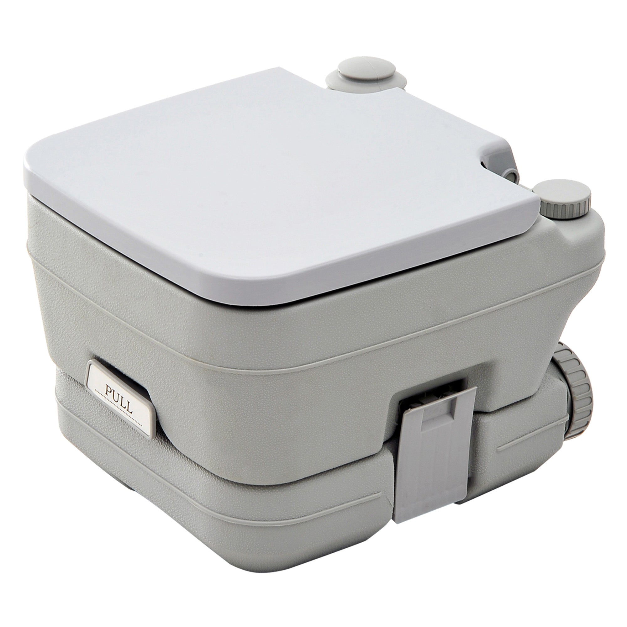 Camping Toilet Foldable Travel Toilet max. Load Capacity up to 200 kg 10L Portable Toilet Dry Separation Toilet for Camping, Hiking, Traveling, Fishing Gray