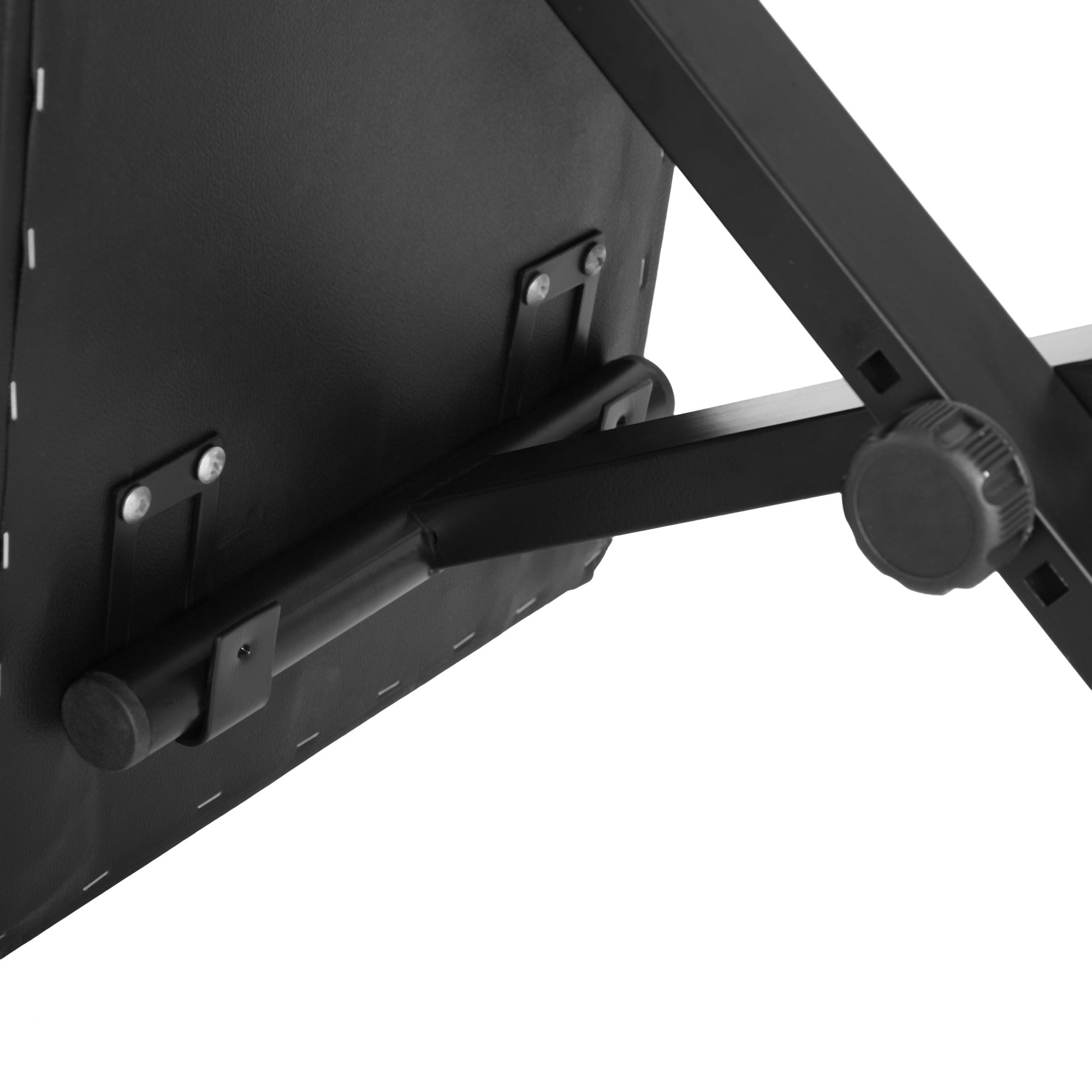 Piano Stool Piano Bench Makeup Stool Height Adjustable Folding Metal Faux Leather Foam Black 39 x 29 x 37-47 cm