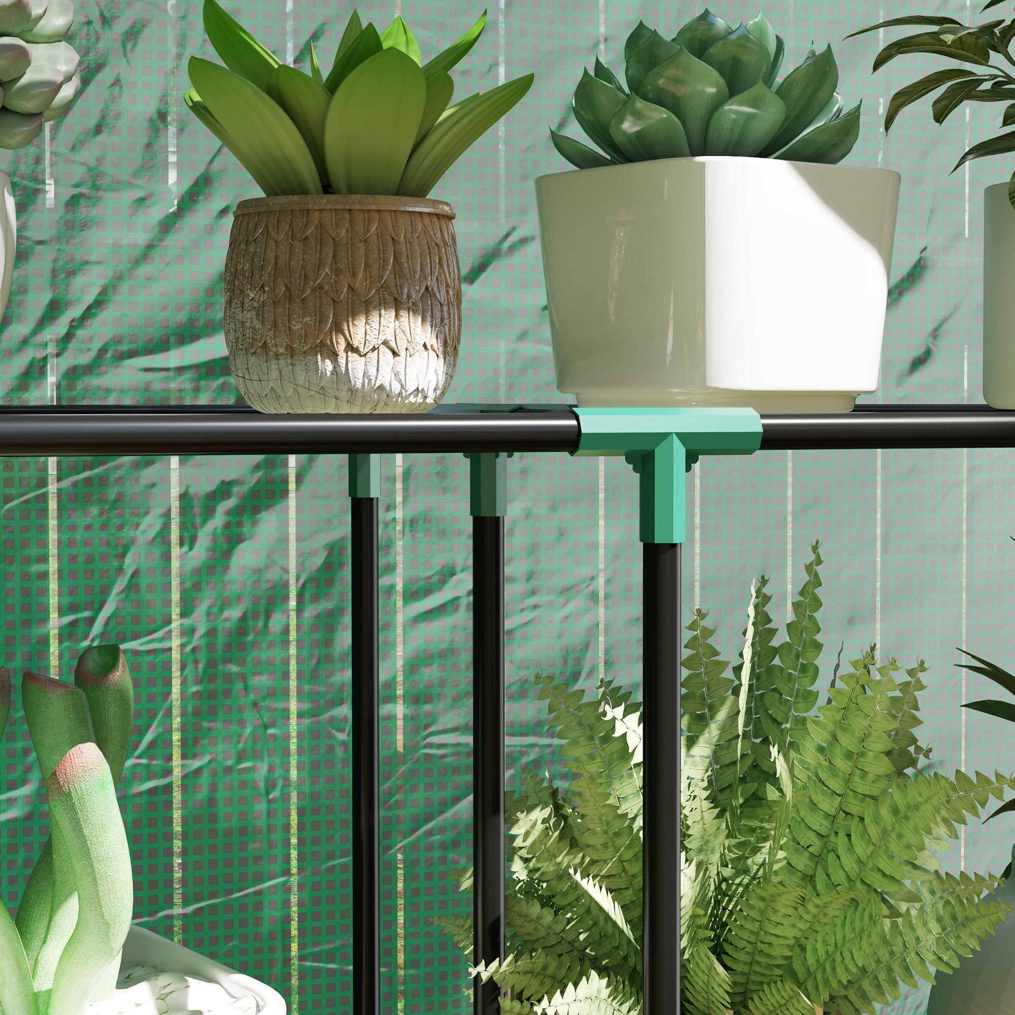 Greenhouse with Shelves Roll-Up Door, Winterproof Steel Frame Greenhouse, Greenhouse for Balcony, Garden, Tomato House with UV Protection 100x40x150cm Tomato Greenhouse for Vegetables Flowers Plants Green