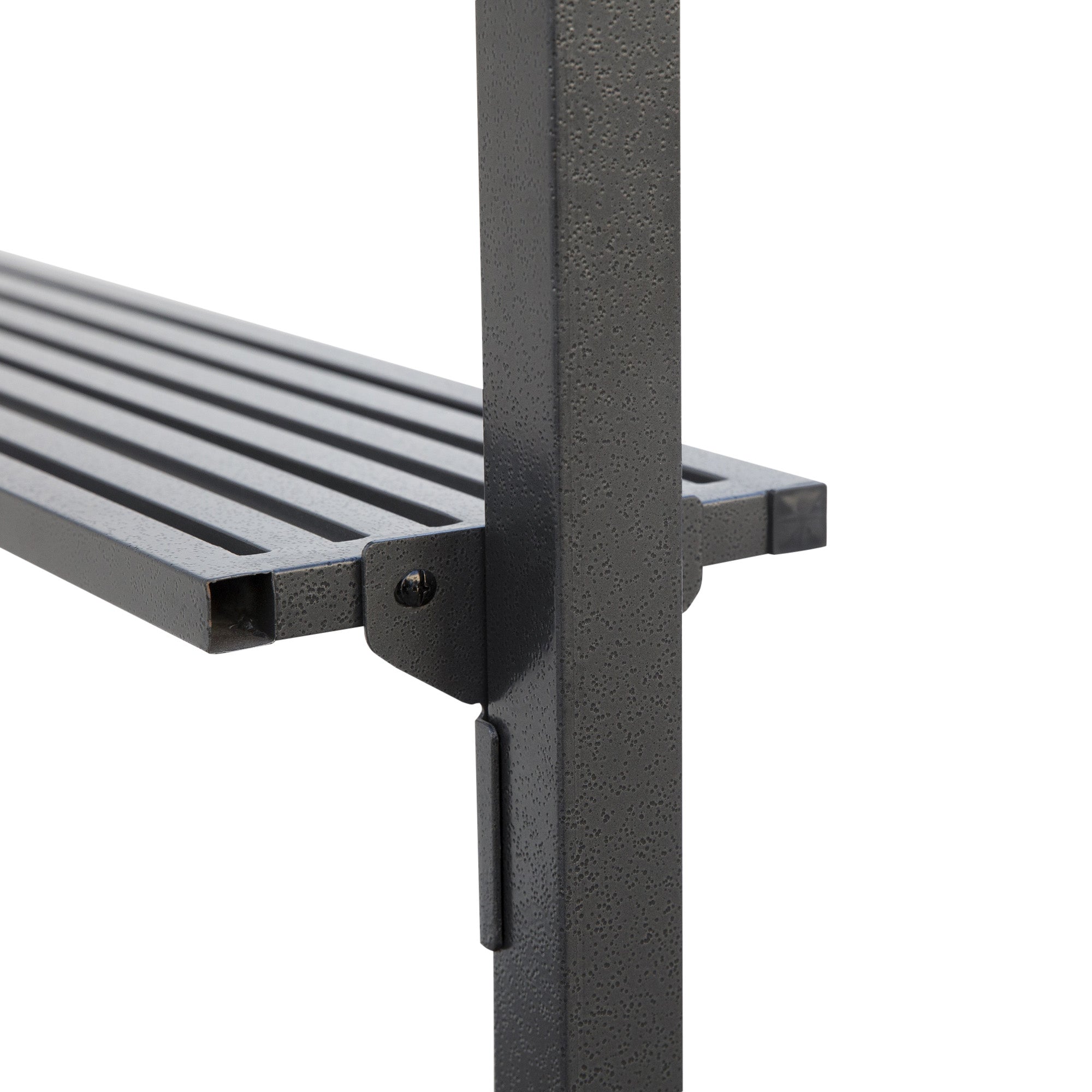 Barbecue Pavilion with Flame-Retardant Roof BBQ Pavilion with 2 Shelves 2.5 x 1.5m Steel PC Black+Brown