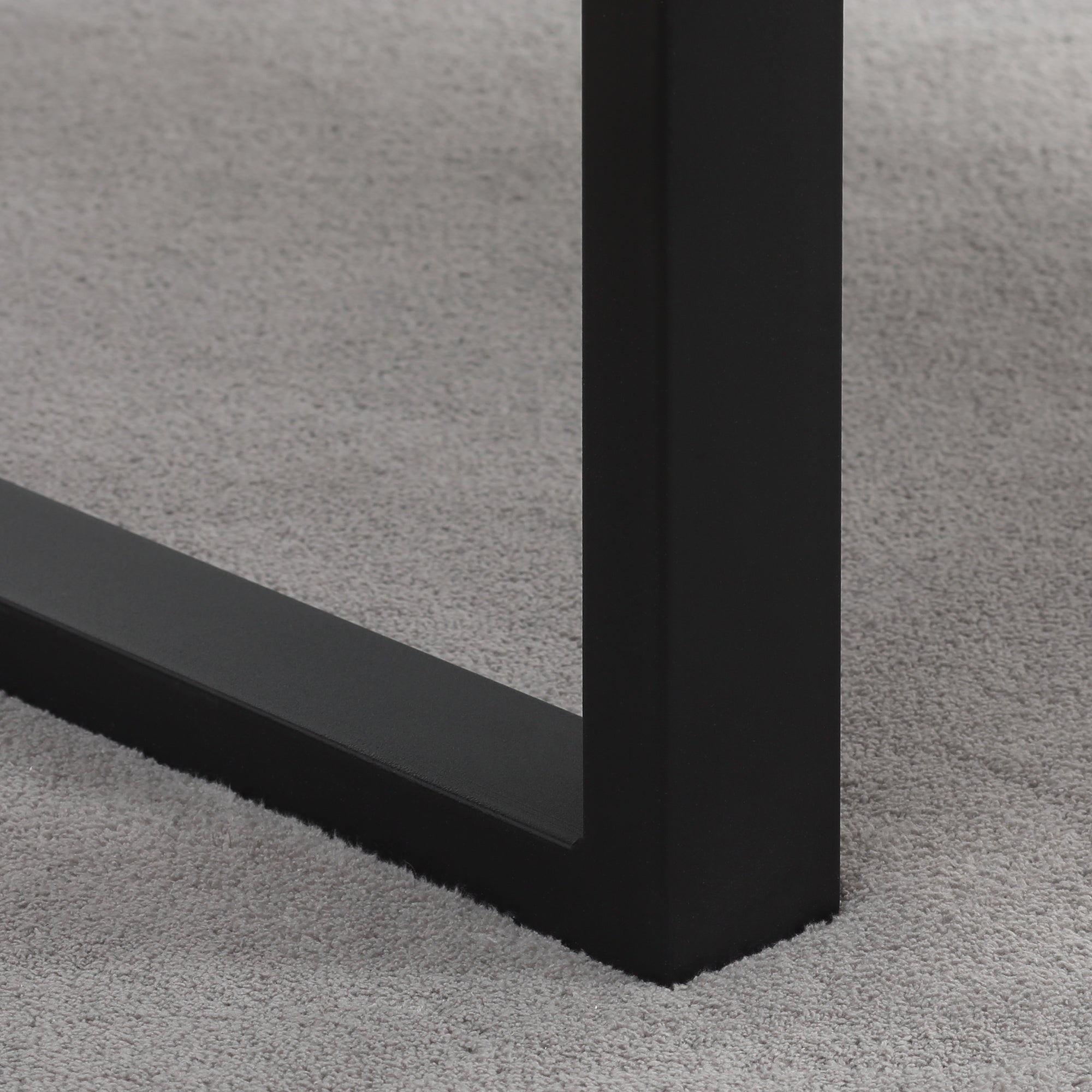 Rectangular Coffee Table Industrial Style with Metal Legs and Wood-Look Top - 100 x 60 x 50 cm