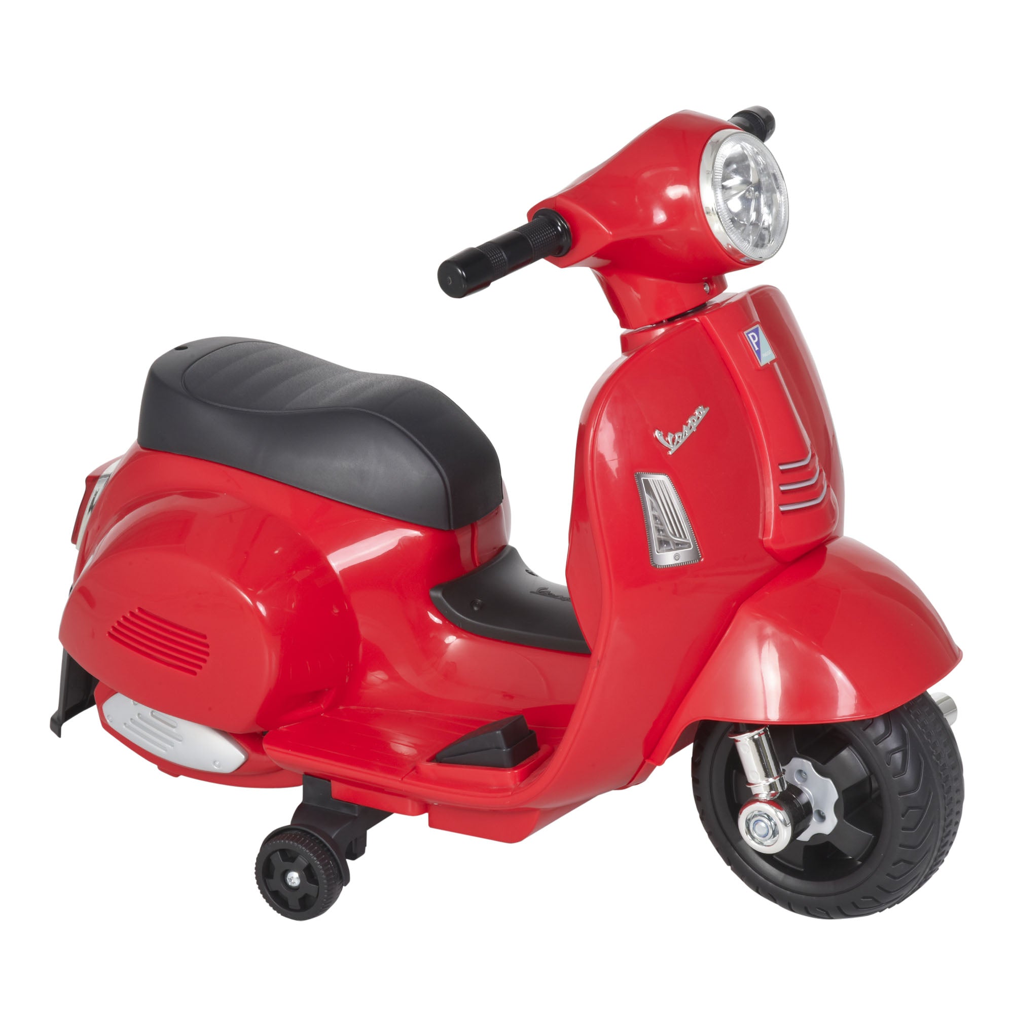 Kids Electric Vespa Motorcycle Electric Motorbike with LED Light, Sound, Children's Electric Motorcycle for Kids 18-36 Months Red