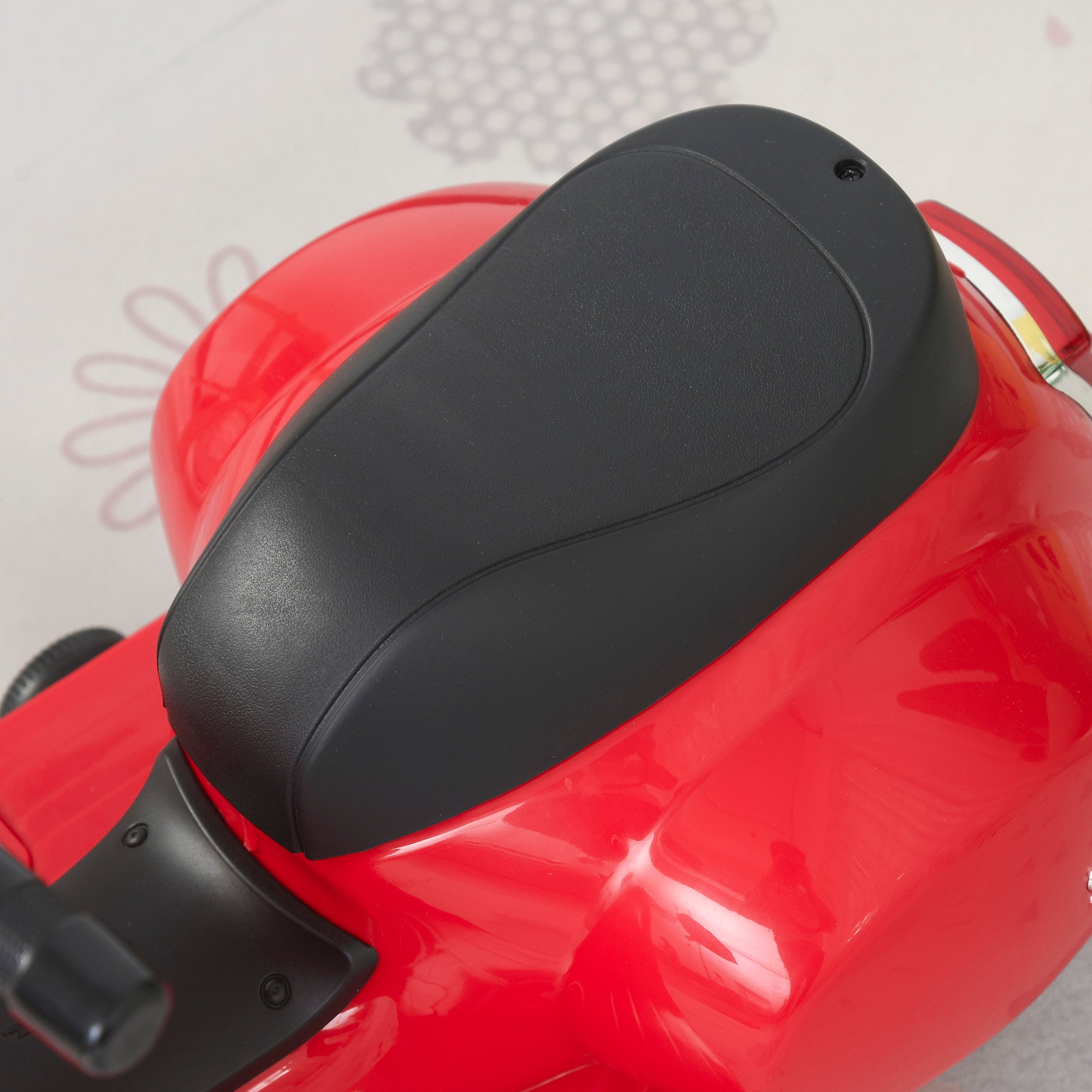 Kids Electric Vespa Motorcycle Electric Motorbike with LED Light, Sound, Children's Electric Motorcycle for Kids 18-36 Months Red