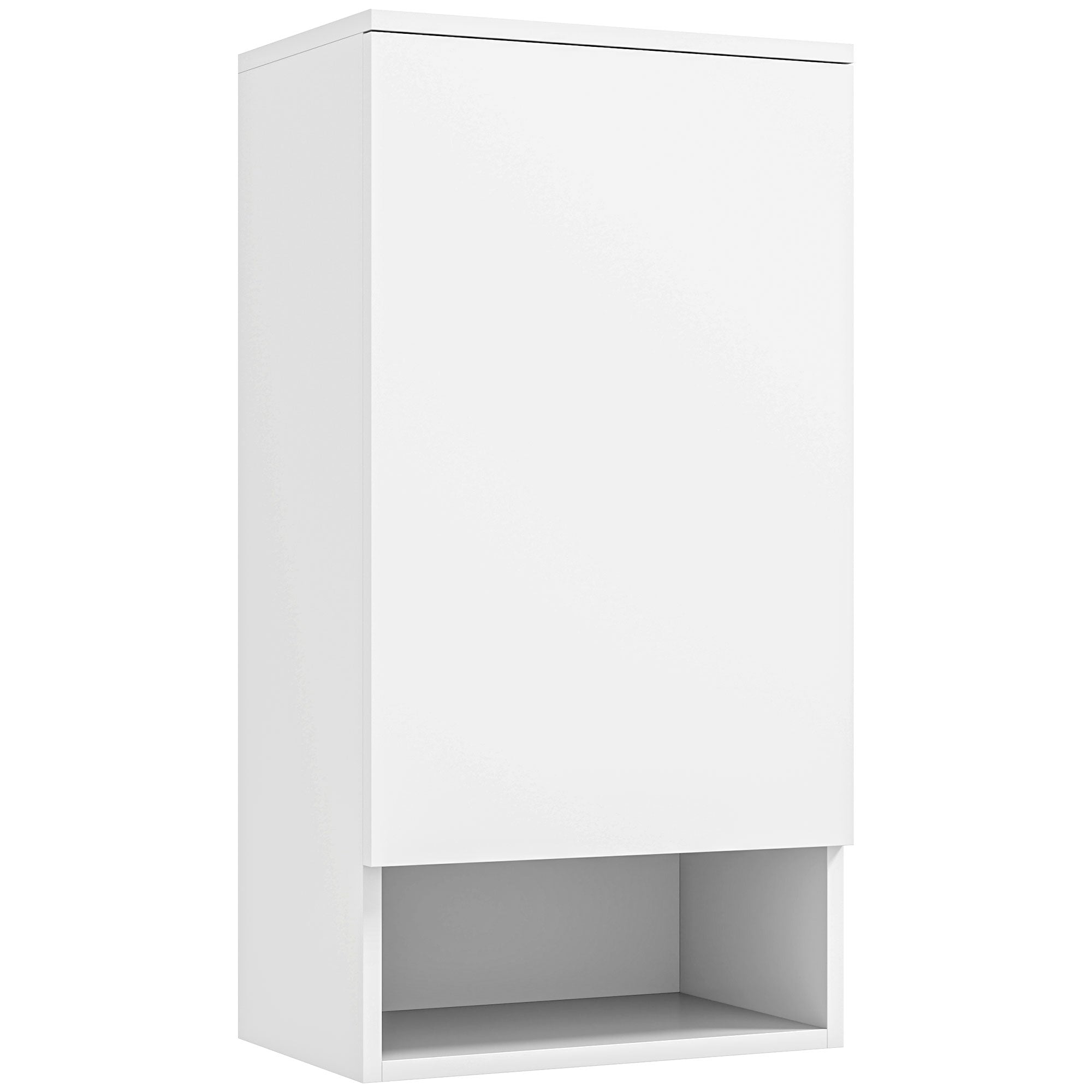 Bathroom Cabinet Wall Cabinet Bathroom Cabinet with Door, Adjustable Shelves, Shelf 40 x 27 x 77 cm White