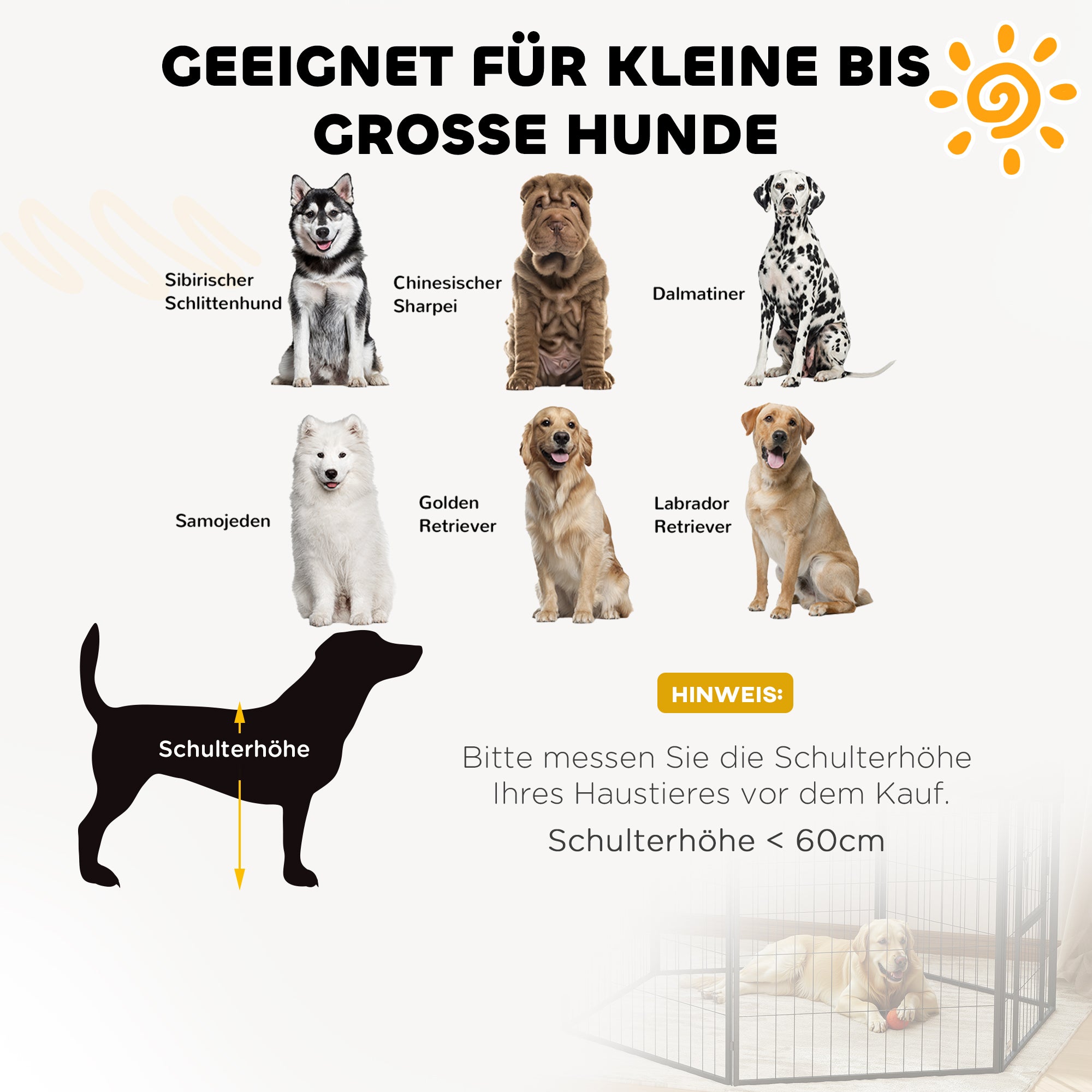 2-Piece Set Expansion 2 Dog Fence Panels for Outdoor Enclosure, 80 x 100 cm Steel Puppy Pen for Small to Large Dogs Gray