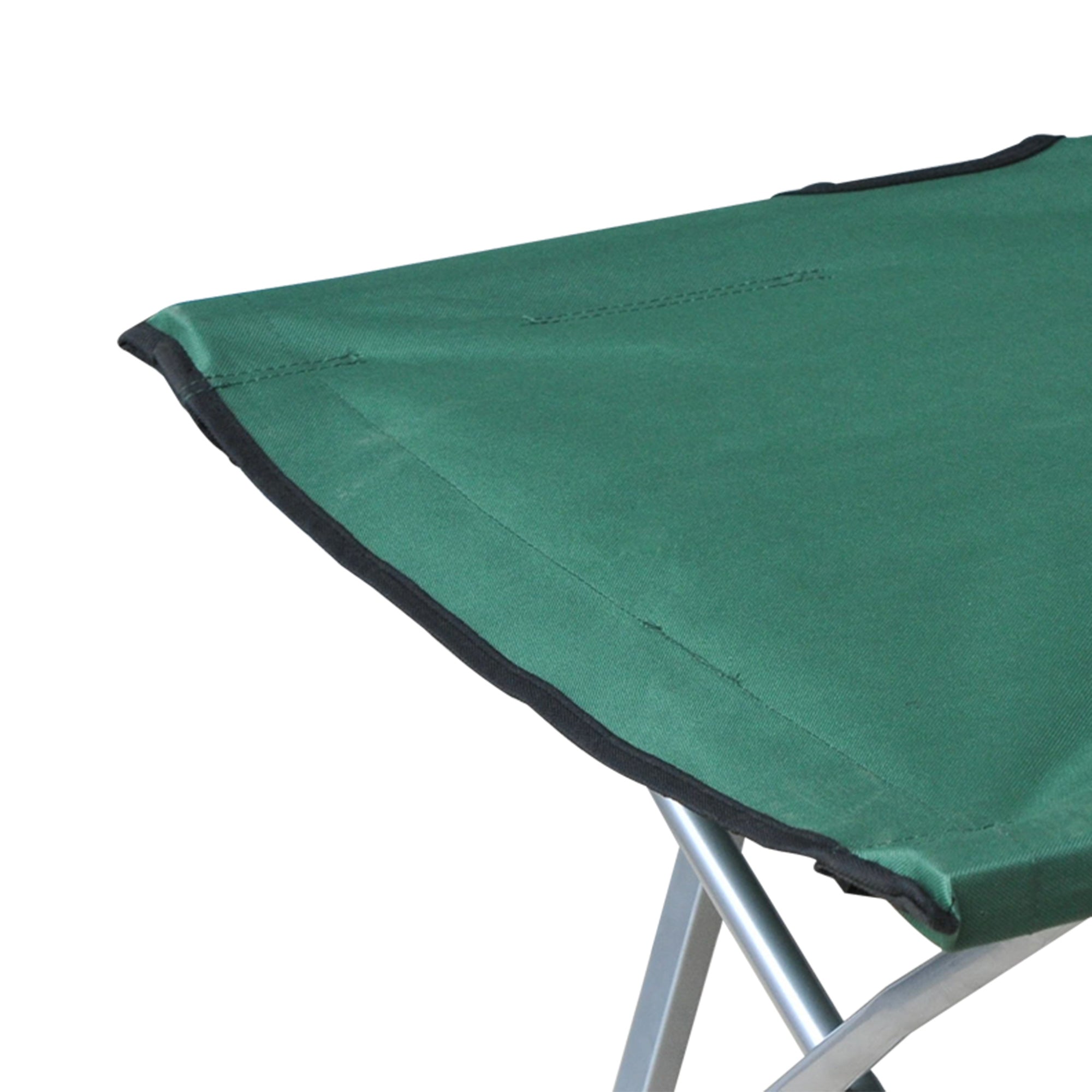 Foldable Camping Bed Camping Cot with Metal Frame 136 kg Capacity for Beach Hiking 193x64x40 cm Green