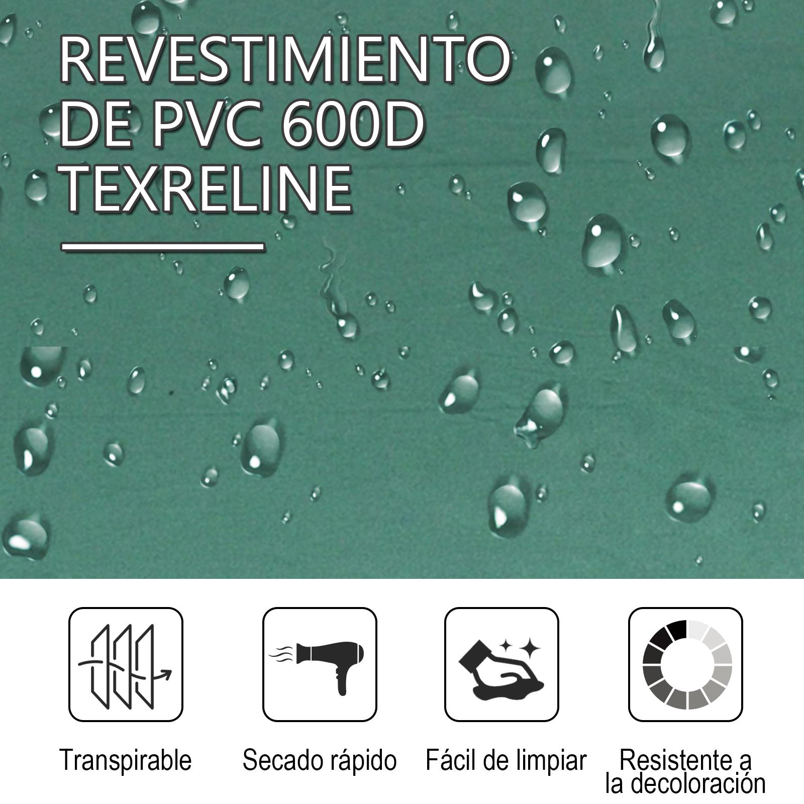 Foldable Camping Bed Camping Cot with Metal Frame 136 kg Capacity for Beach Hiking 193x64x40 cm Green