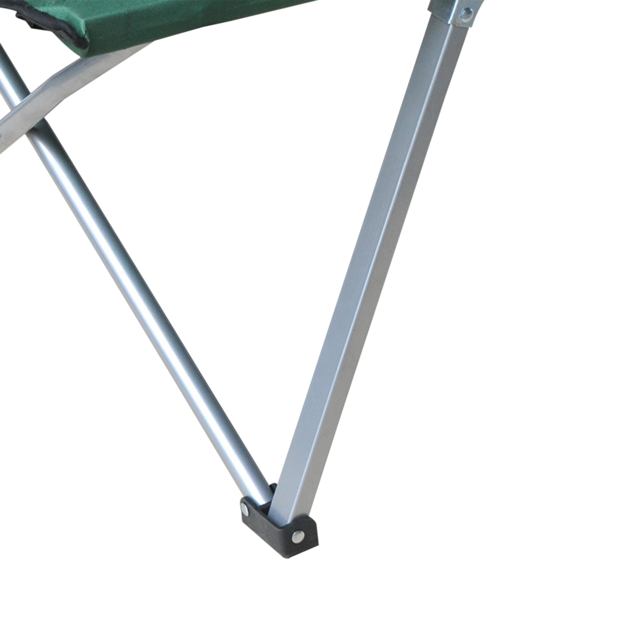 Foldable Camping Bed Camping Cot with Metal Frame 136 kg Capacity for Beach Hiking 193x64x40 cm Green